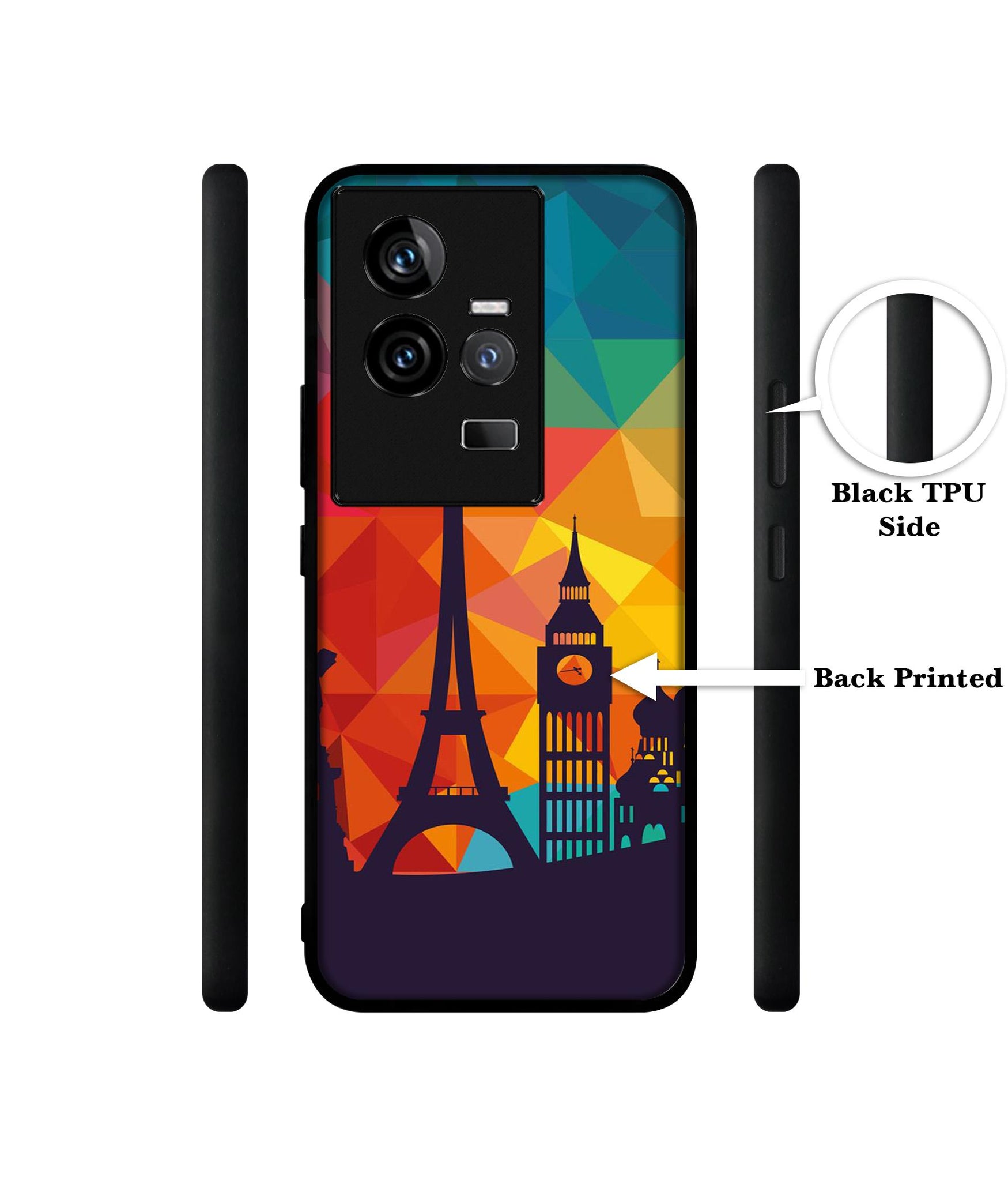 Colored Paris Designer 2D Printed Back Case Cover for iQOO 11 5G