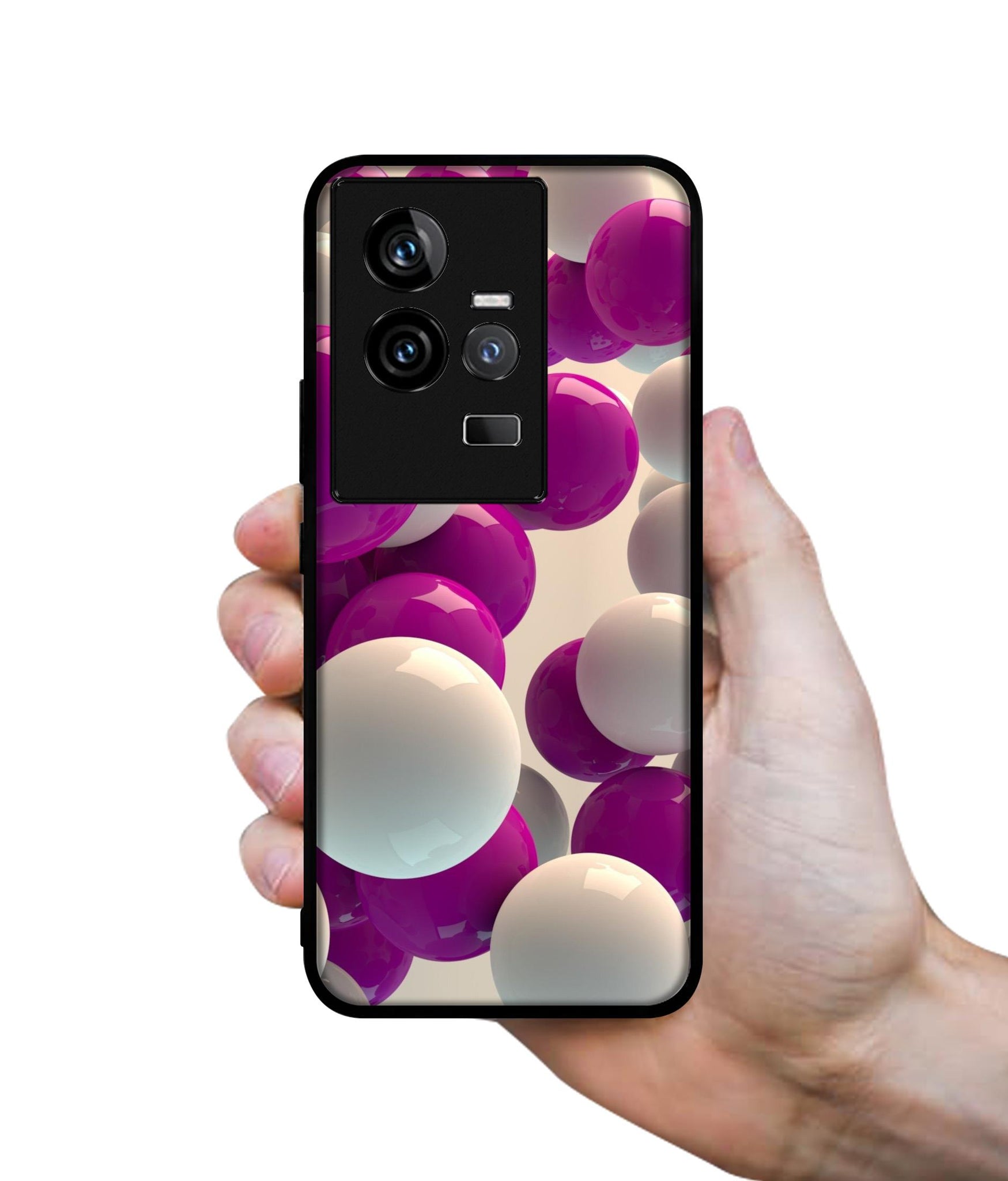 3D Balloons Designer 2D Printed Back Case Cover for iQOO 11 5G