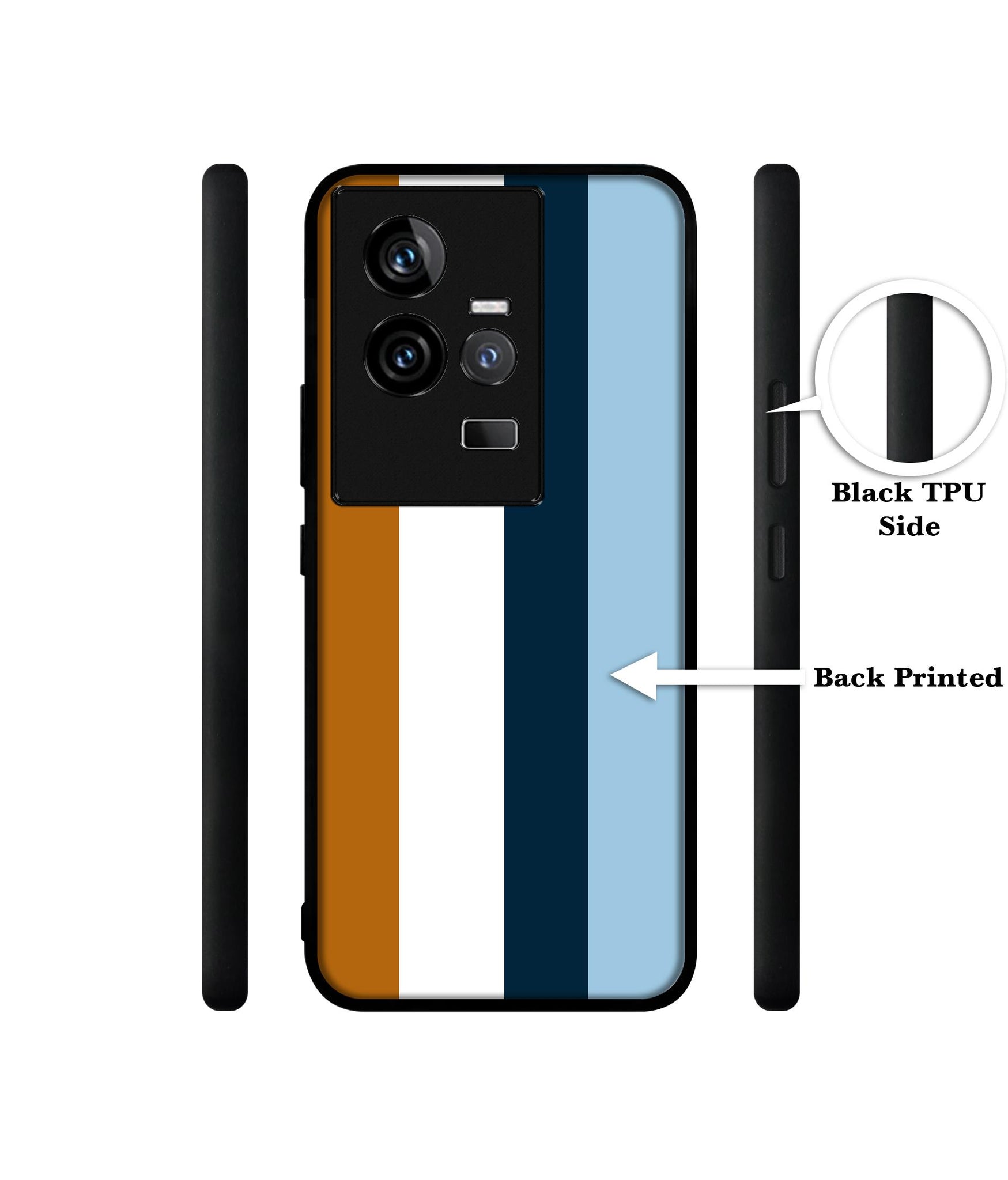 Color Stripes Designer 2D Printed Back Case Cover for iQOO 11 5G