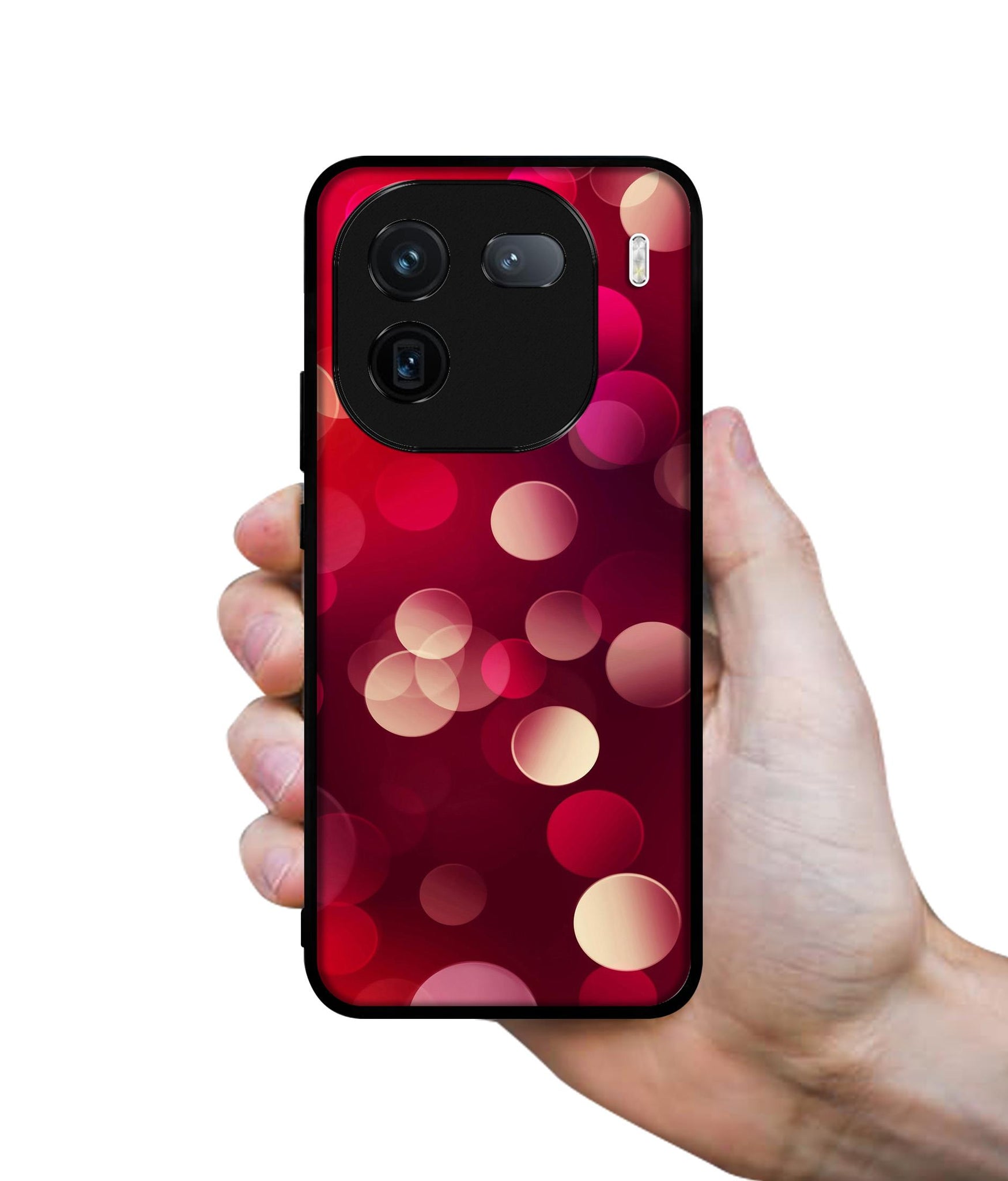 3D Circles Designer 2D Printed Back Case Cover for iQOO 12 5G