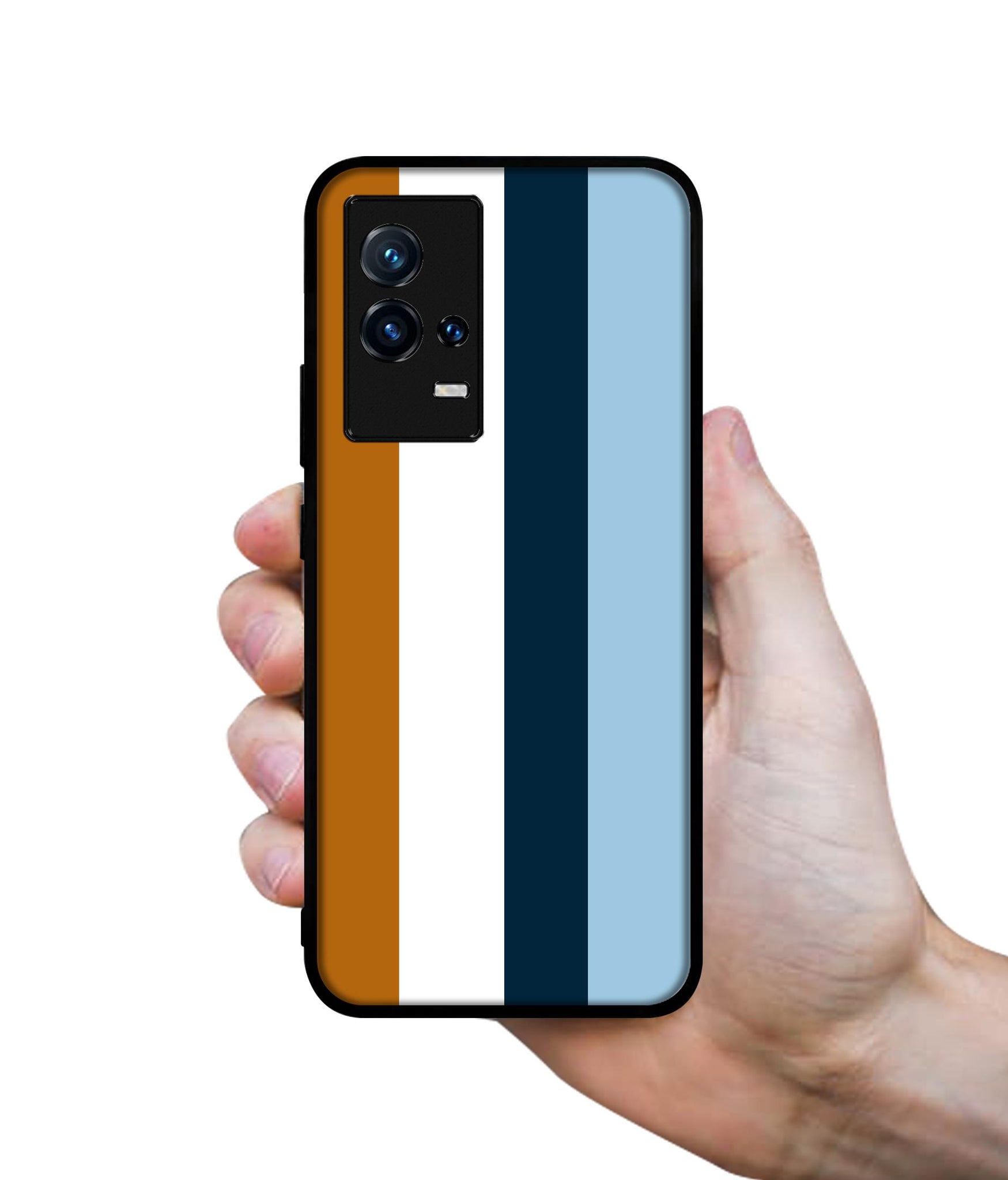 Color Stripes Designer 2D Printed Back Case Cover for iQOO 9 5G