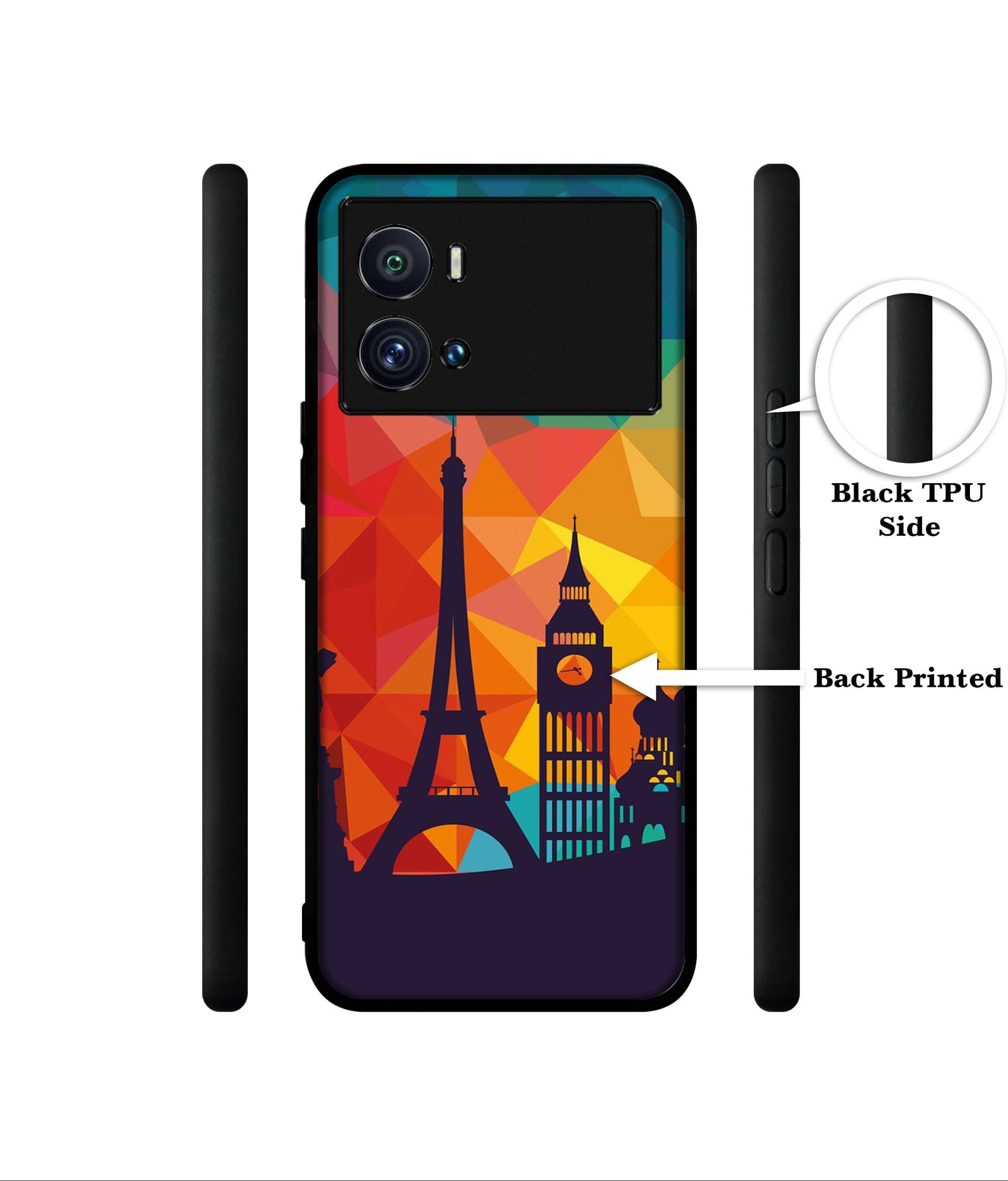 Colored Paris Designer 2D Printed Back Case Cover for iQOO 9 Pro 5G