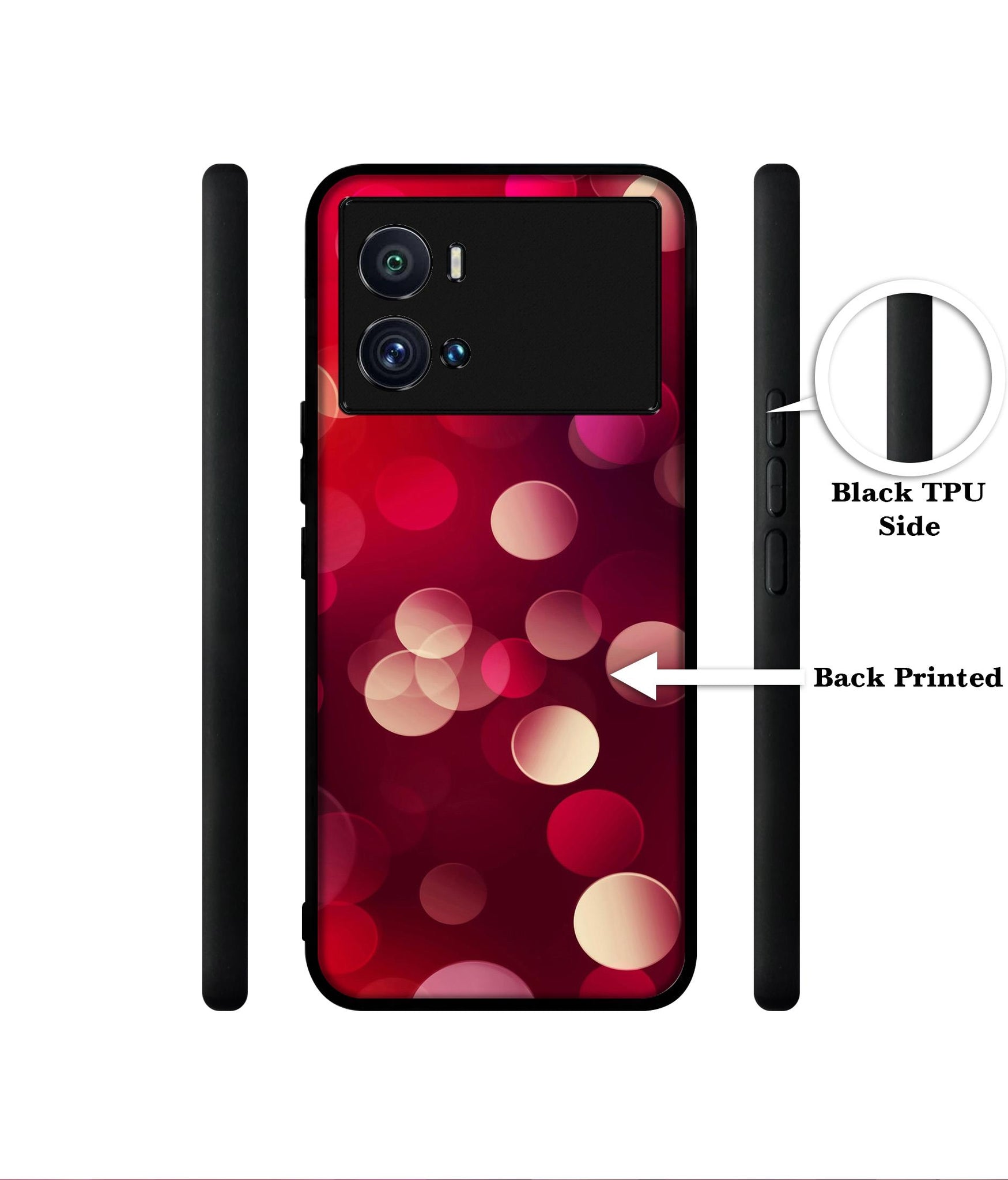 3D Circles Designer 2D Printed Back Case Cover for iQOO 9 Pro 5G