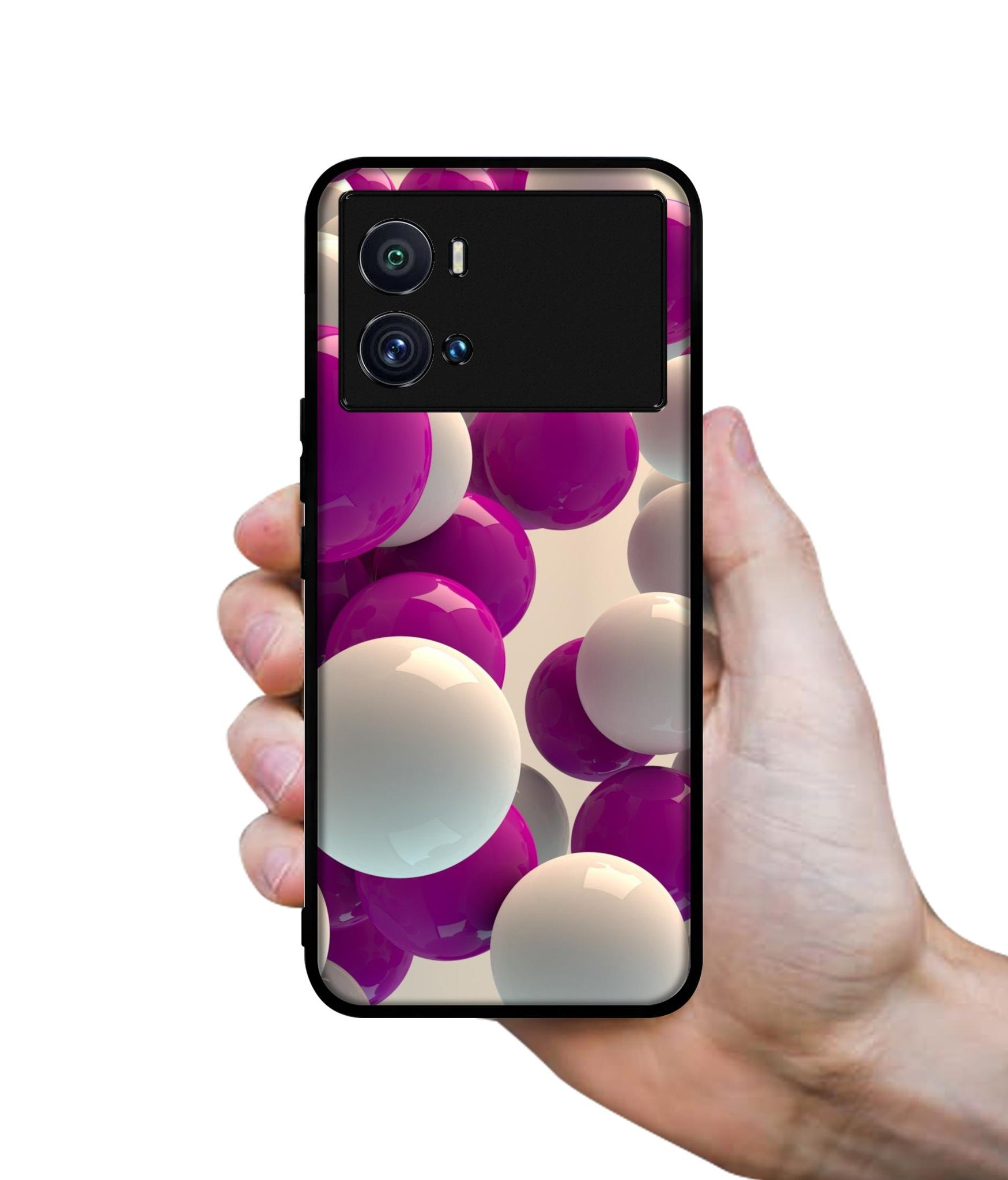 3D Balloons Designer 2D Printed Back Case Cover for iQOO 9 Pro 5G