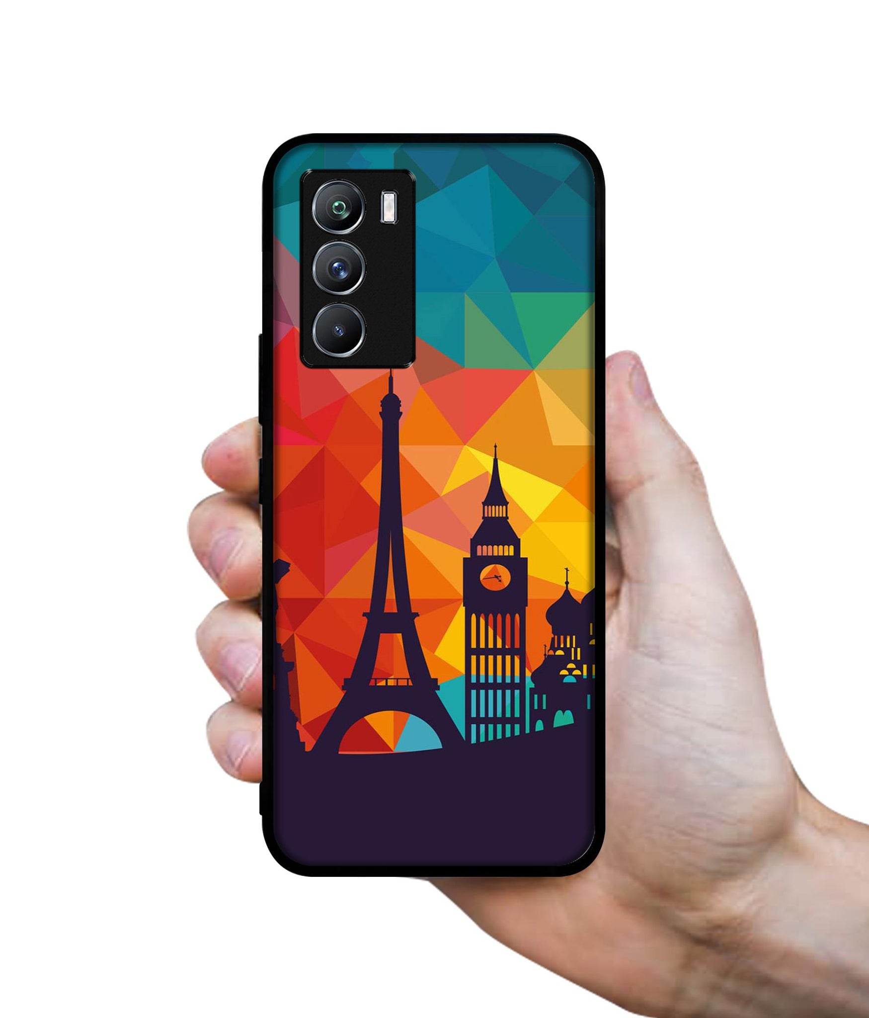 Colored Paris Designer 2D Printed Back Case Cover for iQOO 9 SE 5G / Neo 5s 5G