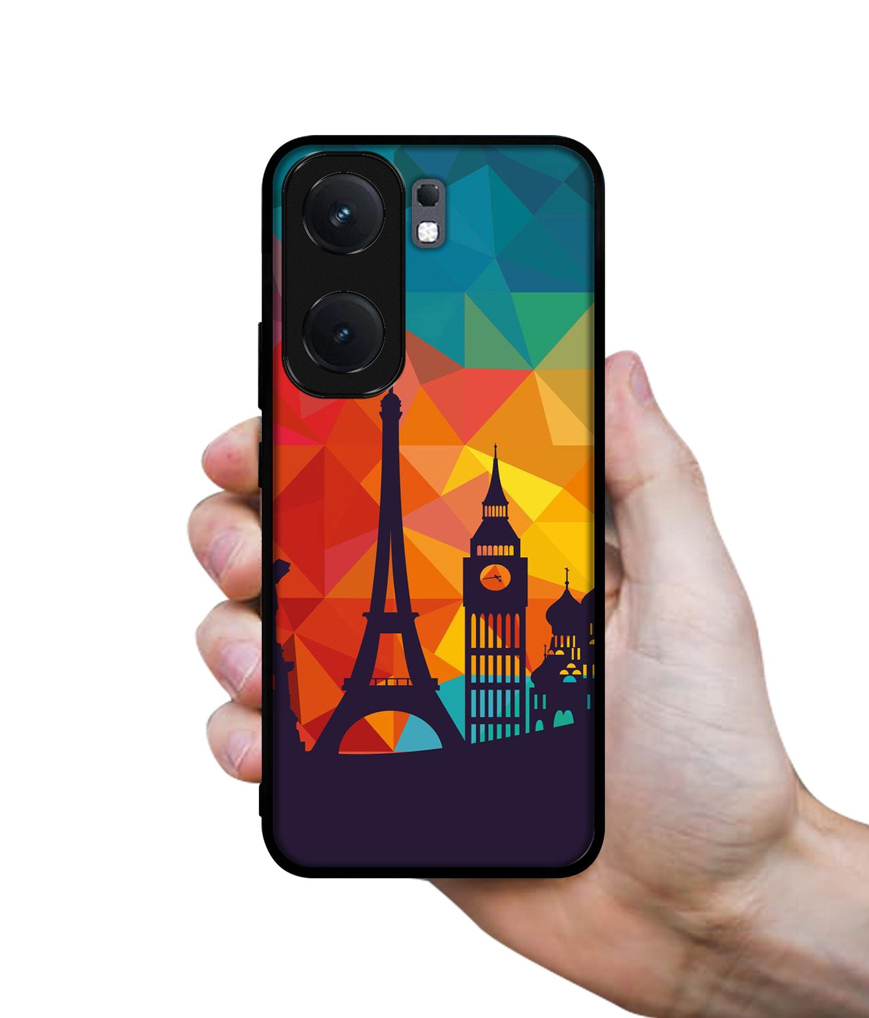 Colored Paris Designer 2D Printed Back Case Cover for iQOO Neo 9 5G / Neo 9 Pro 5G