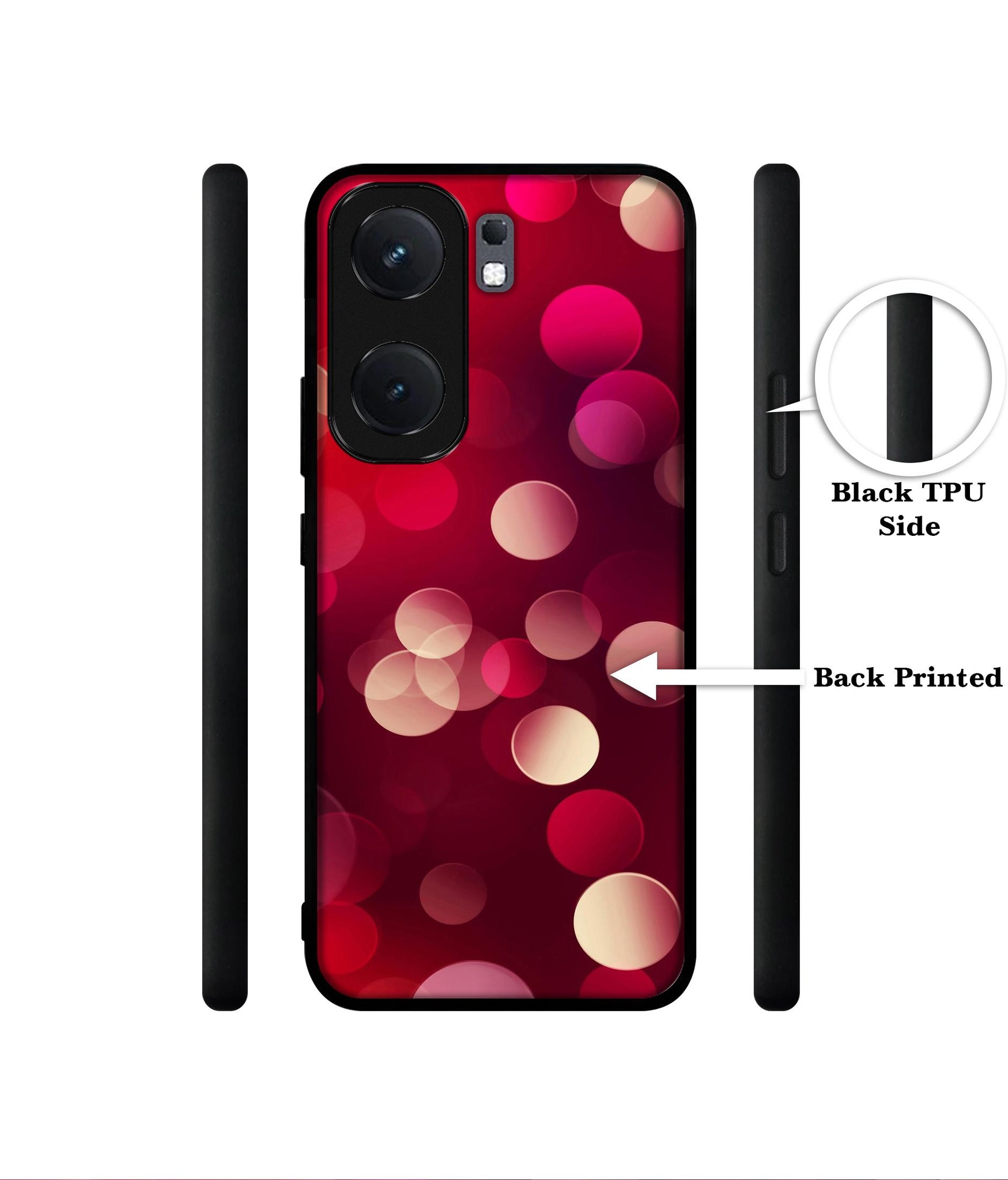 3D Circles Designer 2D Printed Back Case Cover for iQOO Neo 9 5G / Neo 9 Pro 5G