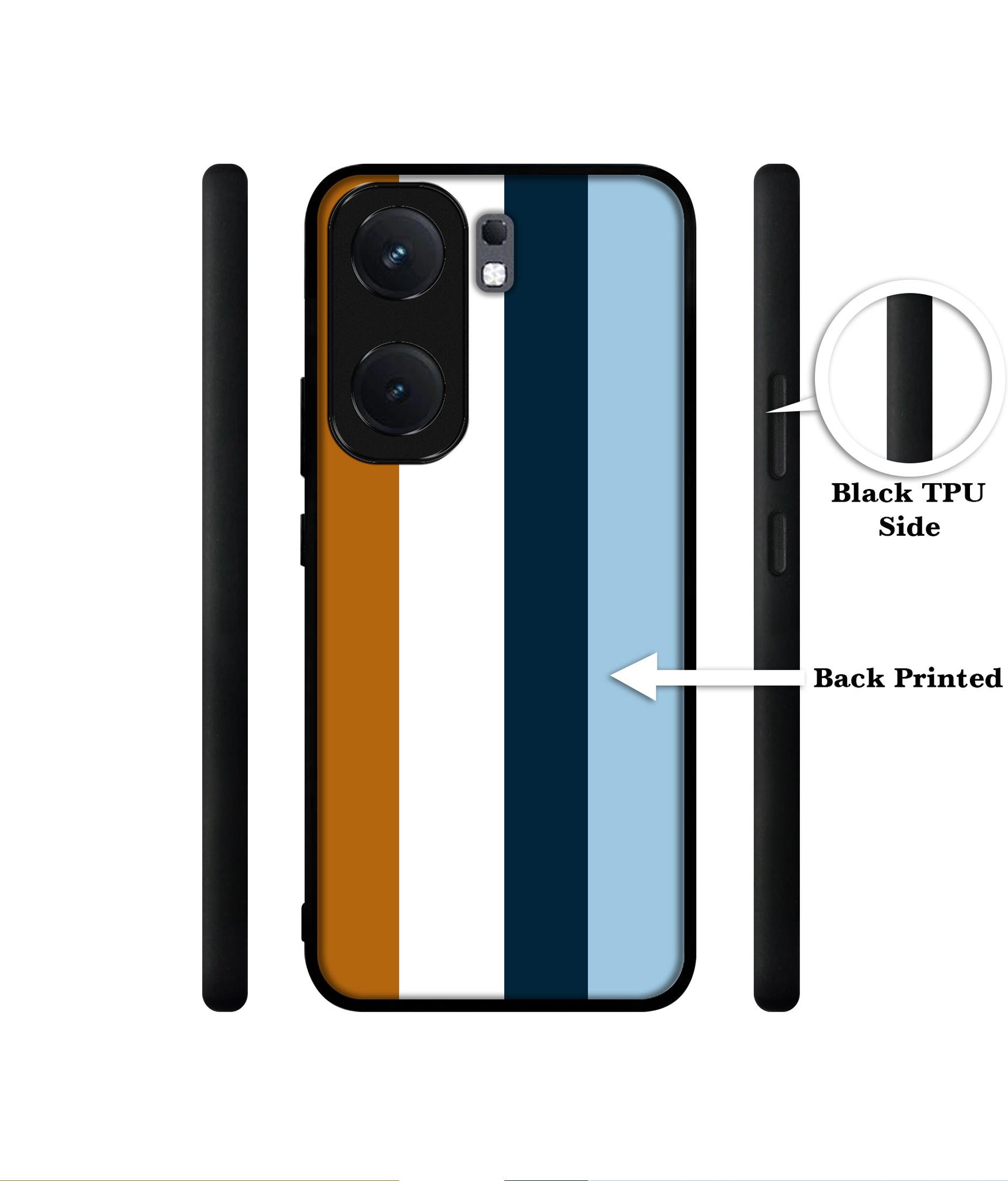 Color Stripes Designer 2D Printed Back Case Cover for iQOO Neo 9 5G / Neo 9 Pro 5G