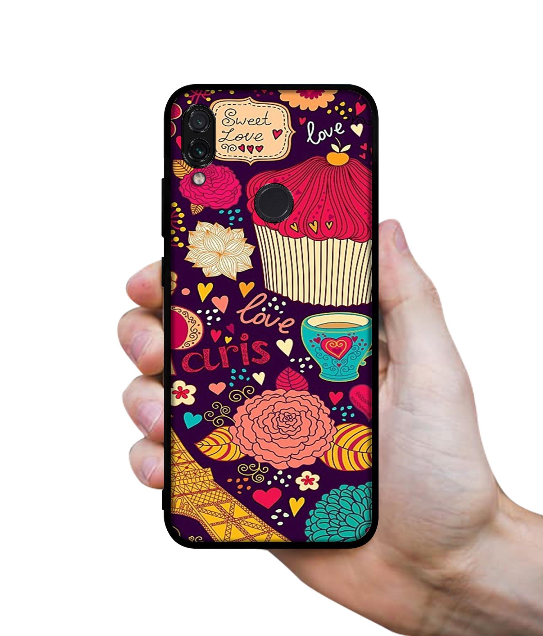 Paris Flower Love Designer 2D Printed Back Case Cover for Mi Redmi Note 7 4G / Note 7 Pro 4G / Note 7S 4G