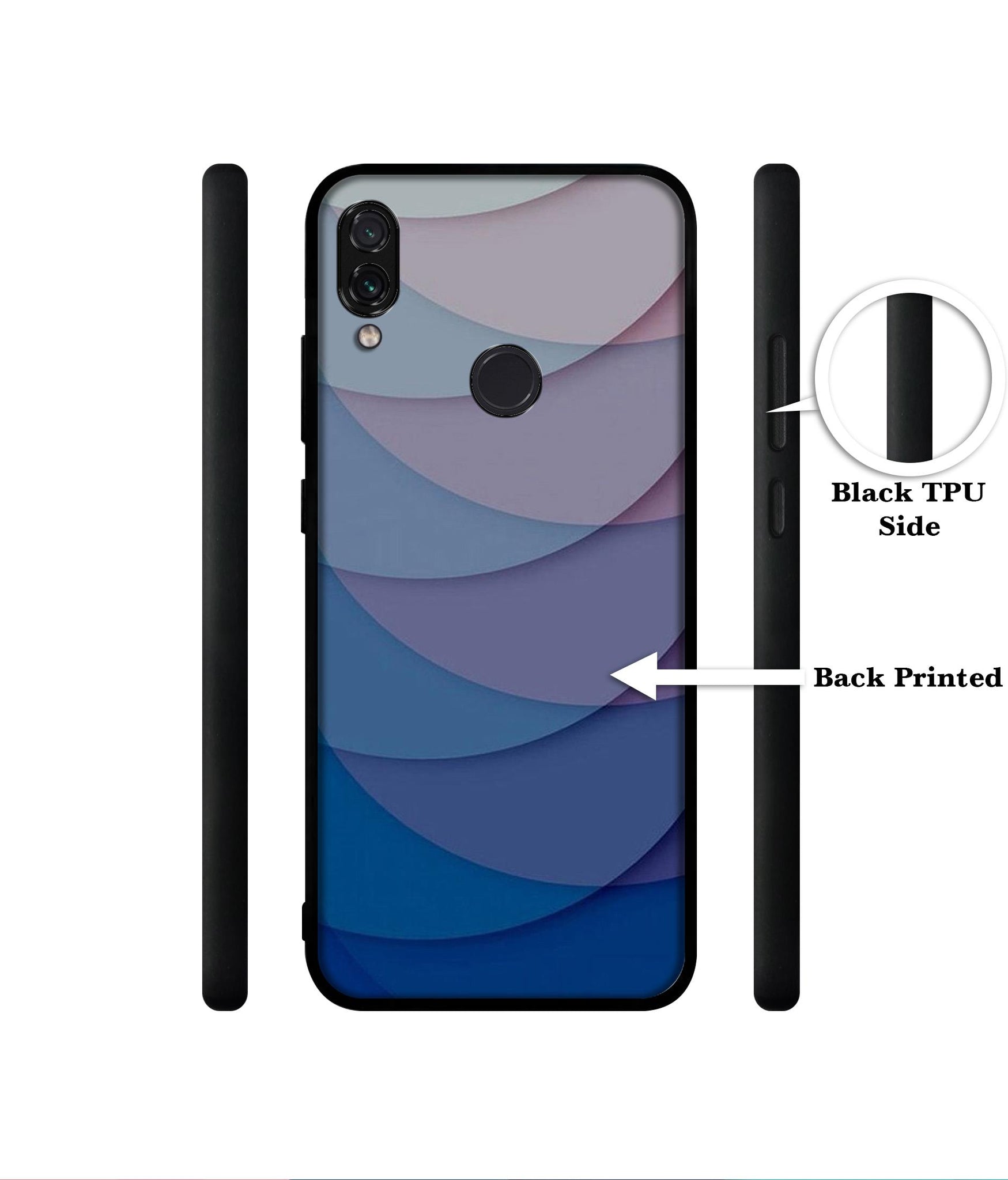 Waves Pattern Print Designer 2D Printed Back Case Cover for Mi Redmi Note 7 4G / Note 7 Pro 4G / Note 7S 4G