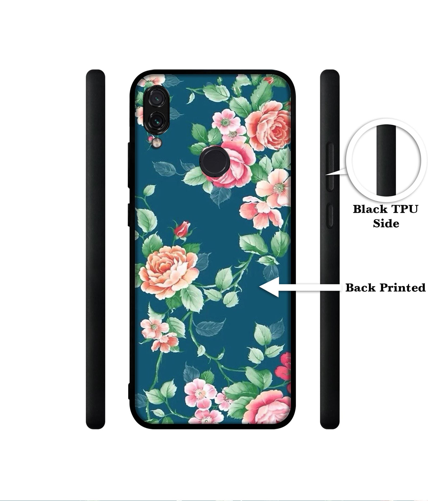 Vintage Floral Designer 2D Printed Back Case Cover for Mi Redmi Note 7 4G / Note 7 Pro 4G / Note 7S 4G