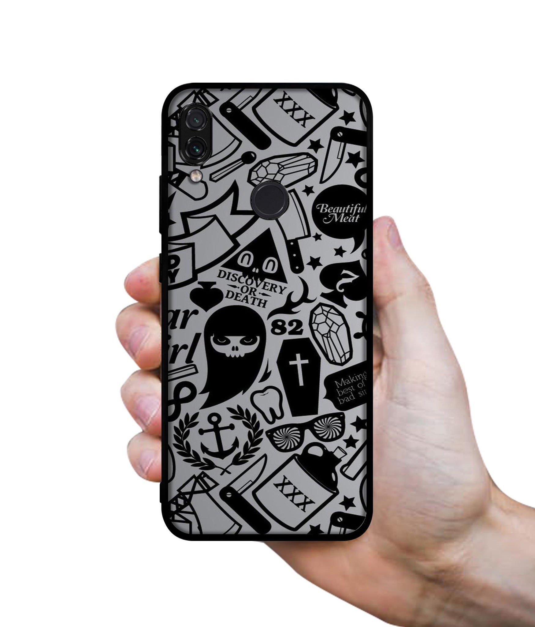 Discover Or Death Designer 2D Printed Back Case Cover for Mi Redmi Note 7 4G / Note 7 Pro 4G / Note 7S 4G