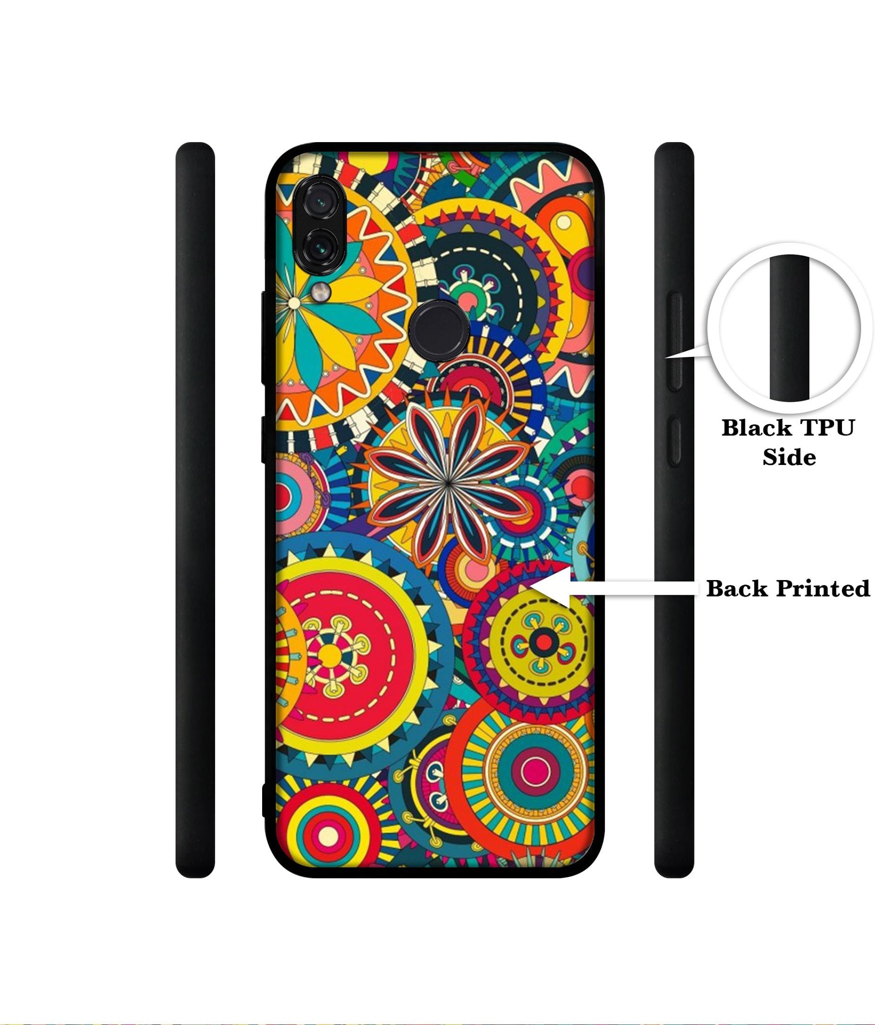 Ring Pattern Print Designer 2D Printed Back Case Cover for Mi Redmi Note 7 4G / Note 7 Pro 4G / Note 7S 4G
