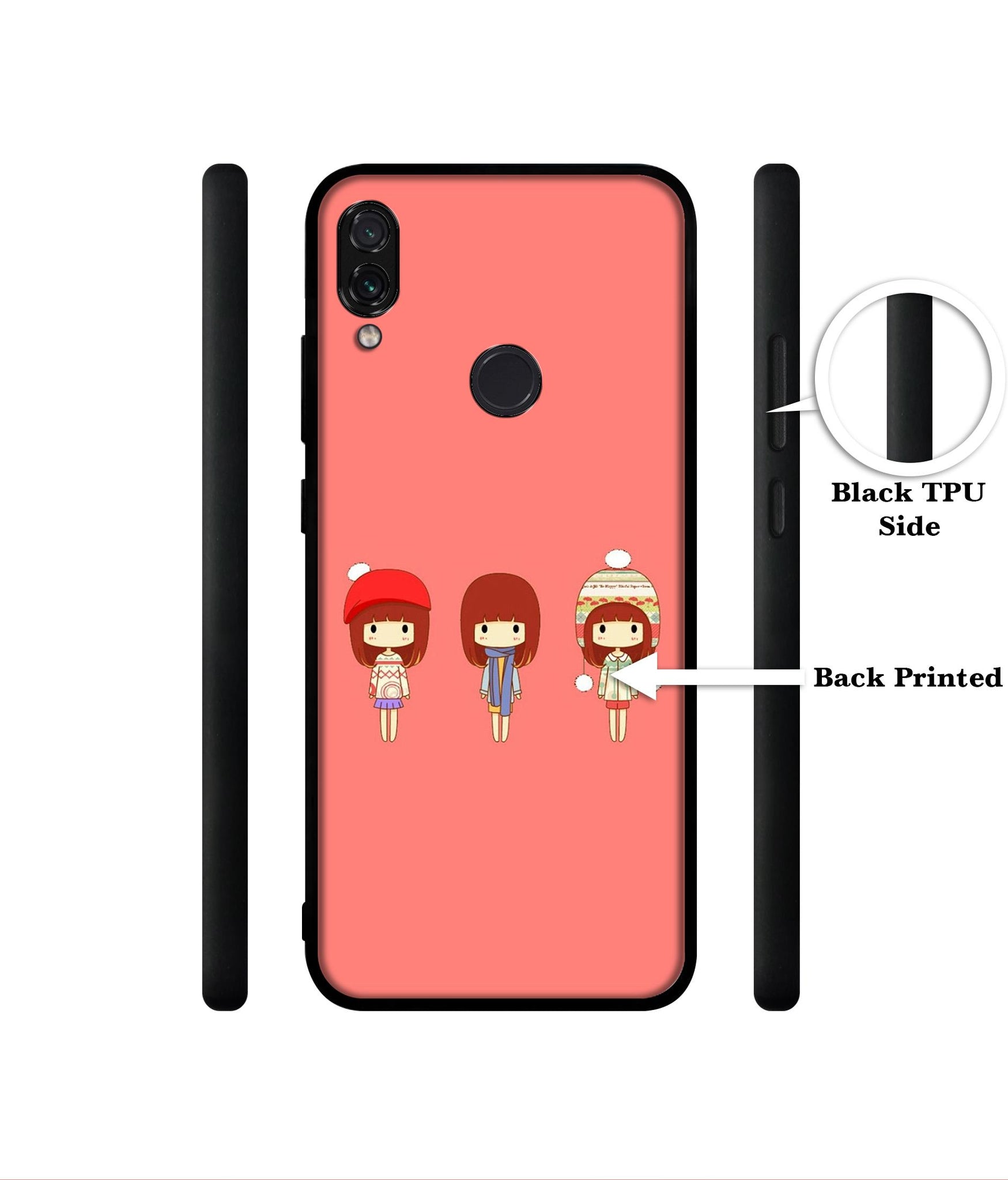 Cute Girls Designer 2D Printed Back Case Cover for Mi Redmi Note 7 4G / Note 7 Pro 4G / Note 7S 4G