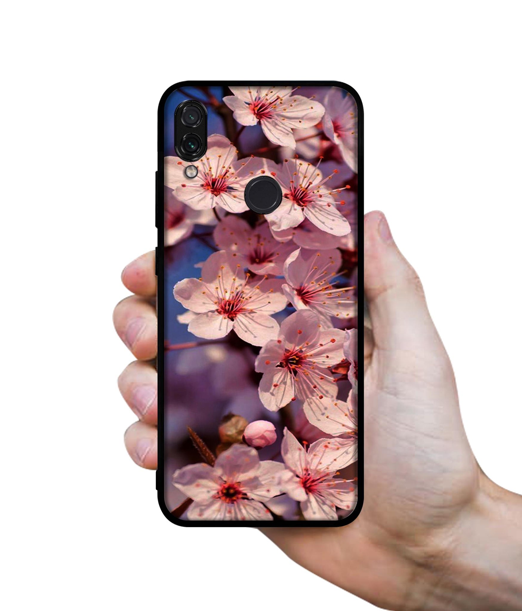 Pink Flowers Pattern Designer 2D Printed Back Case Cover for Mi Redmi Note 7 4G / Note 7 Pro 4G / Note 7S 4G
