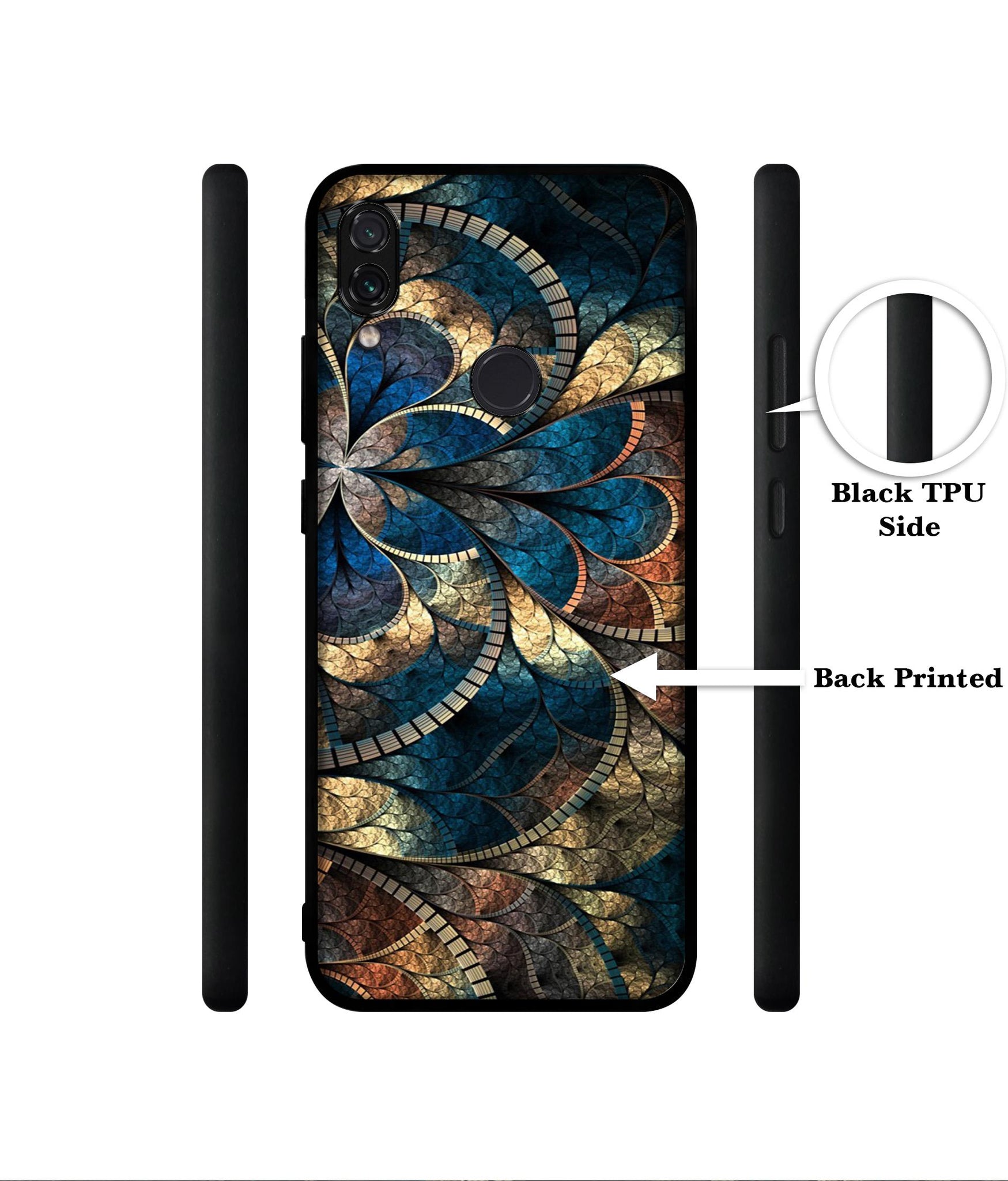 Fractional Pattern Designer 2D Printed Back Case Cover for Mi Redmi Note 7 4G / Note 7 Pro 4G / Note 7S 4G