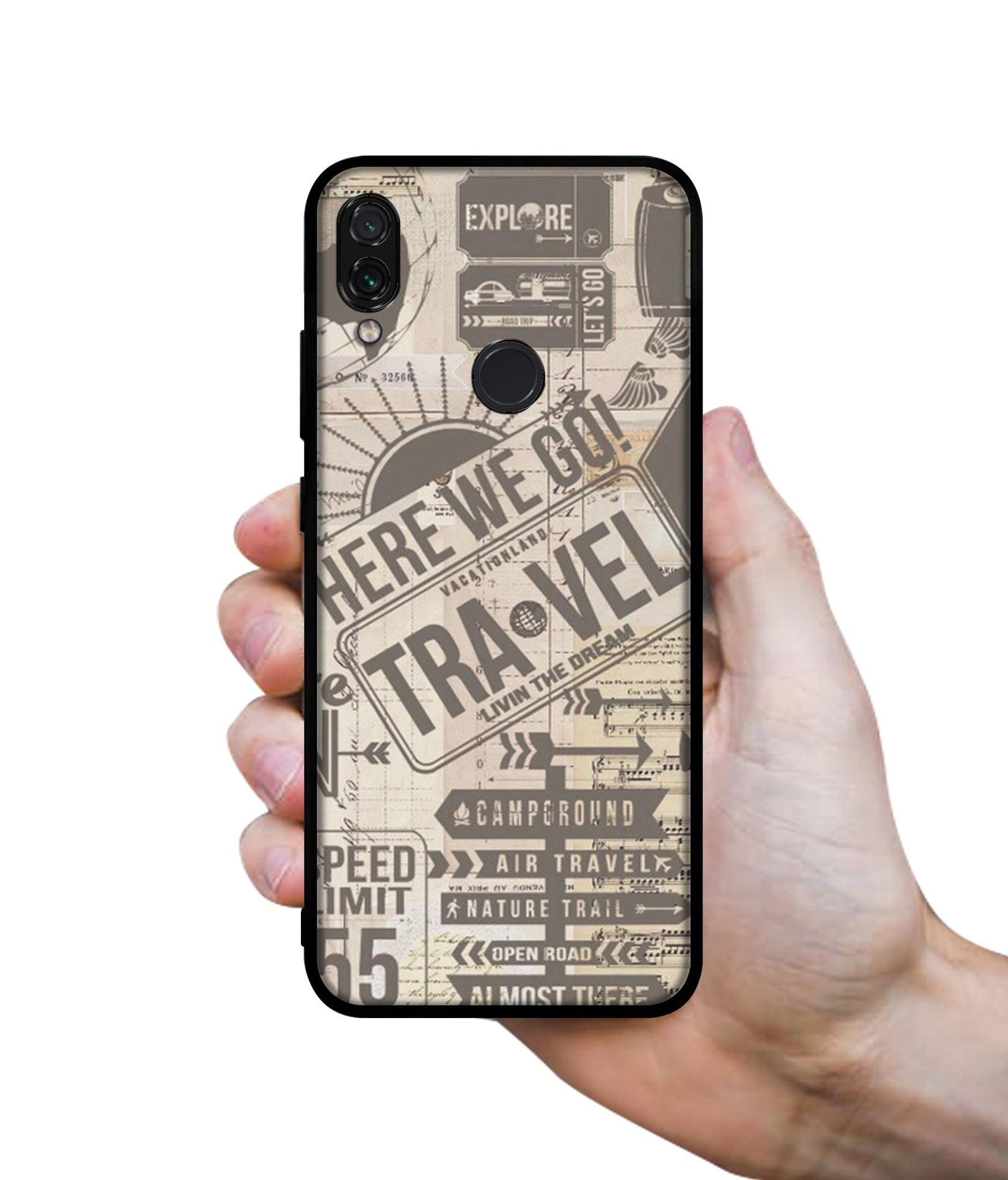 Travel Designer 2D Printed Back Case Cover for Mi Redmi Note 7 4G / Note 7 Pro 4G / Note 7S 4G