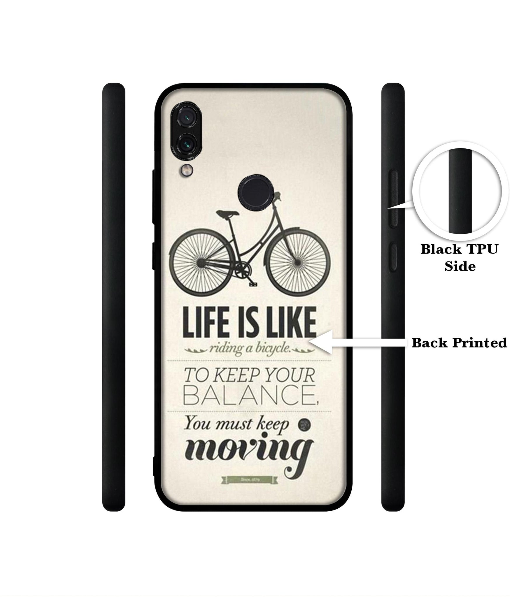 Life is Like Moving Designer 2D Printed Back Case Cover for Mi Redmi Note 7 4G / Note 7 Pro 4G / Note 7S 4G
