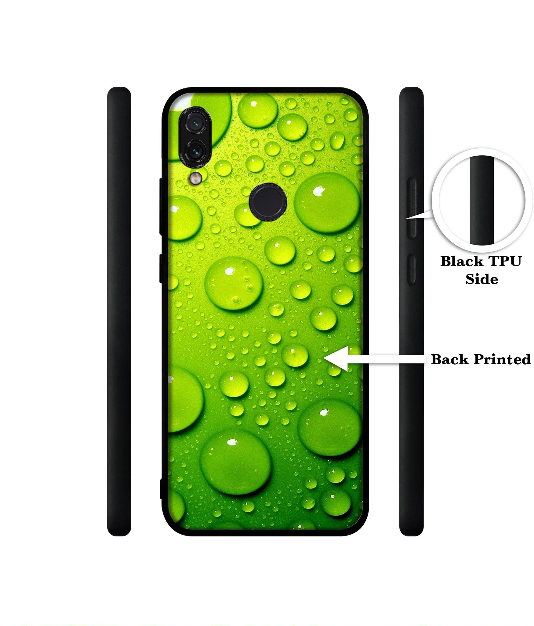 Green Bubbles Designer 2D Printed Back Case Cover for Mi Redmi Note 7 4G / Note 7 Pro 4G / Note 7S 4G
