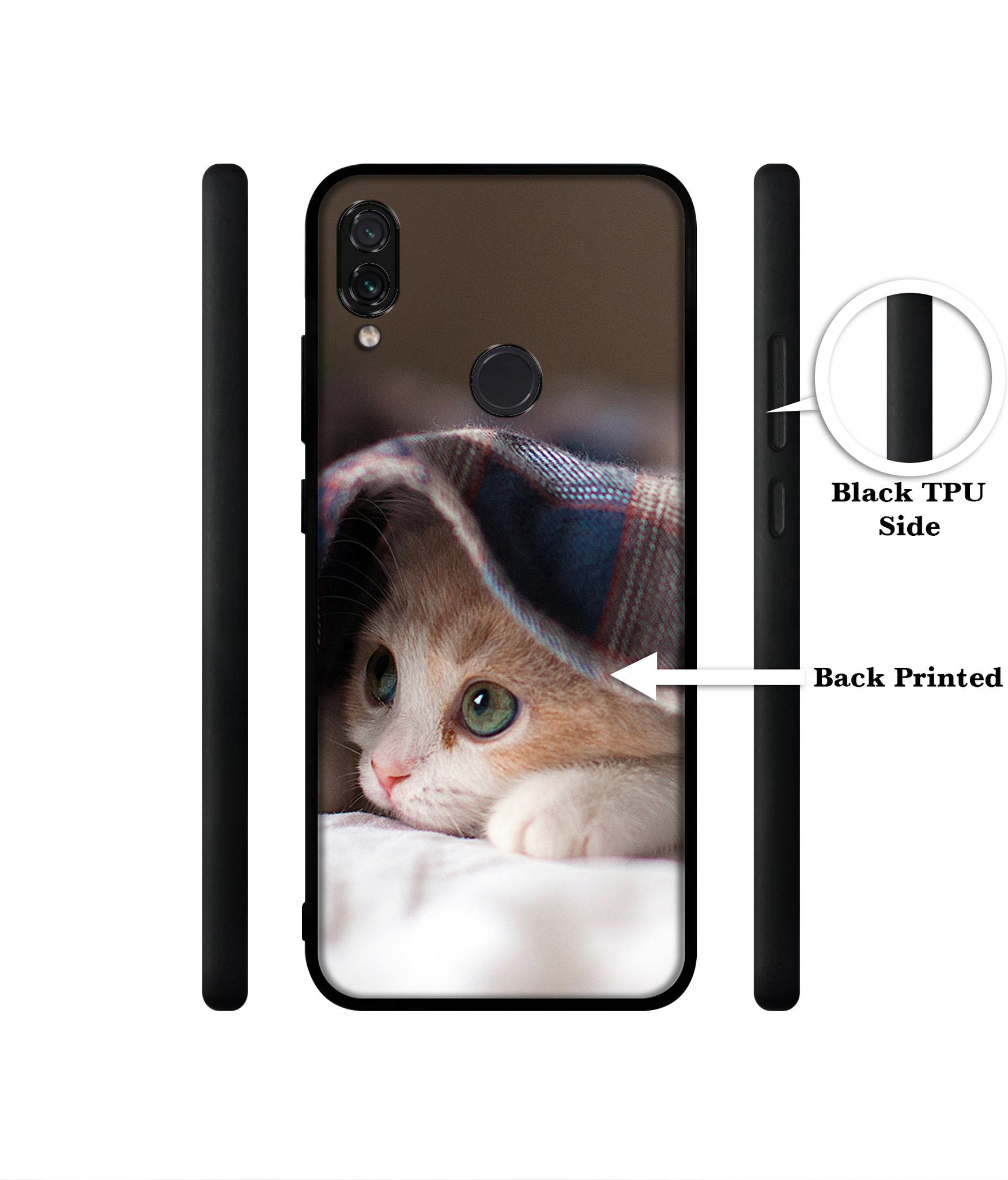 Sleepy Kitten Designer 2D Printed Back Case Cover for Mi Redmi Note 7 4G / Note 7 Pro 4G / Note 7S 4G
