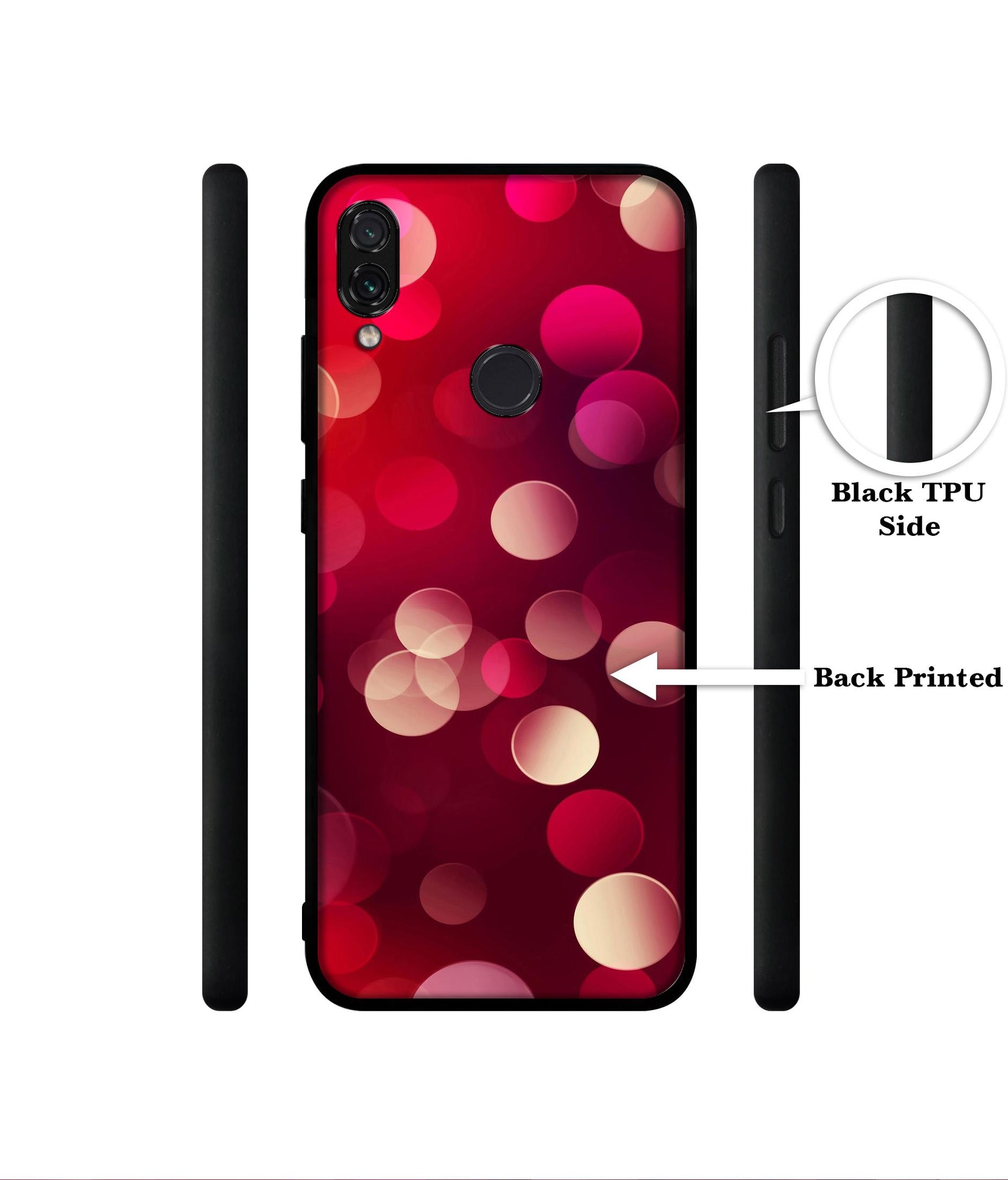 3D Circles Designer 2D Printed Back Case Cover for Mi Redmi Note 7 4G / Note 7 Pro 4G / Note 7S 4G