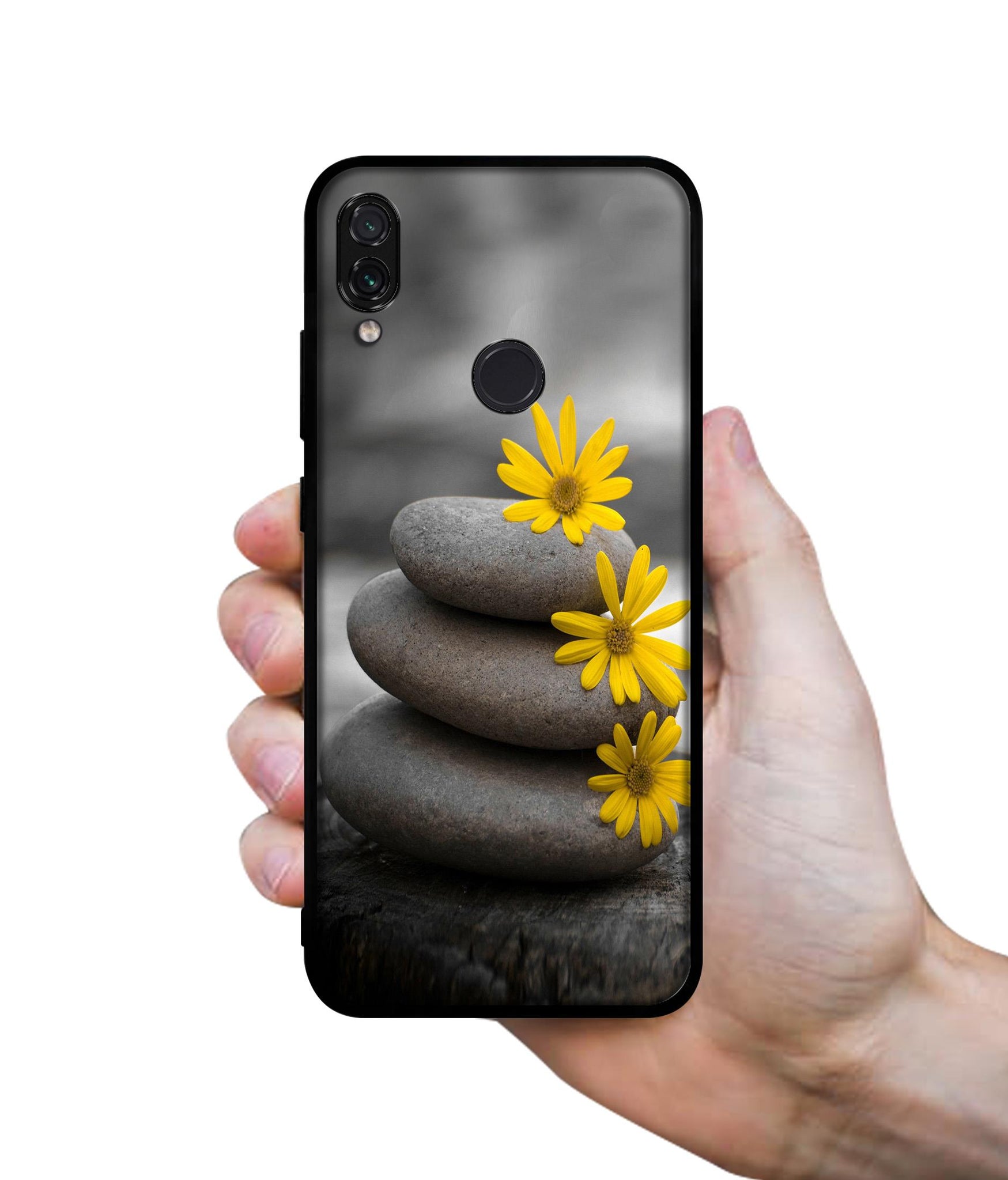 Stones And Flower Designer 2D Printed Back Case Cover for Mi Redmi Note 7 4G / Note 7 Pro 4G / Note 7S 4G