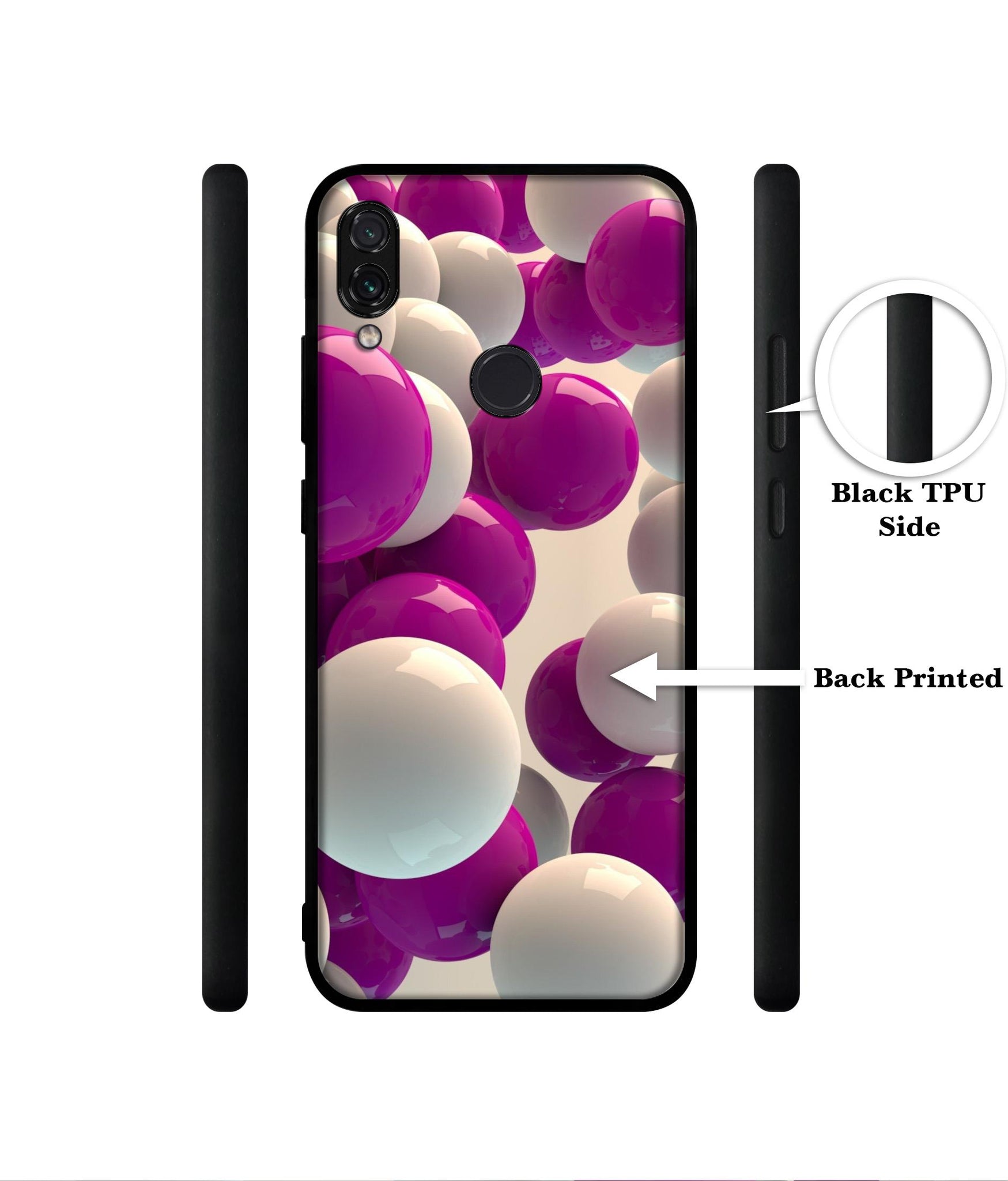 3D Balloons Designer 2D Printed Back Case Cover for Mi Redmi Note 7 4G / Note 7 Pro 4G / Note 7S 4G