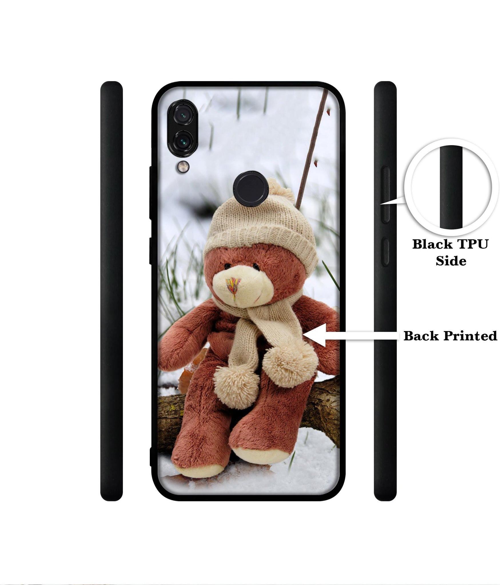 Woolen Bear Designer 2D Printed Back Case Cover for Mi Redmi Note 7 4G / Note 7 Pro 4G / Note 7S 4G