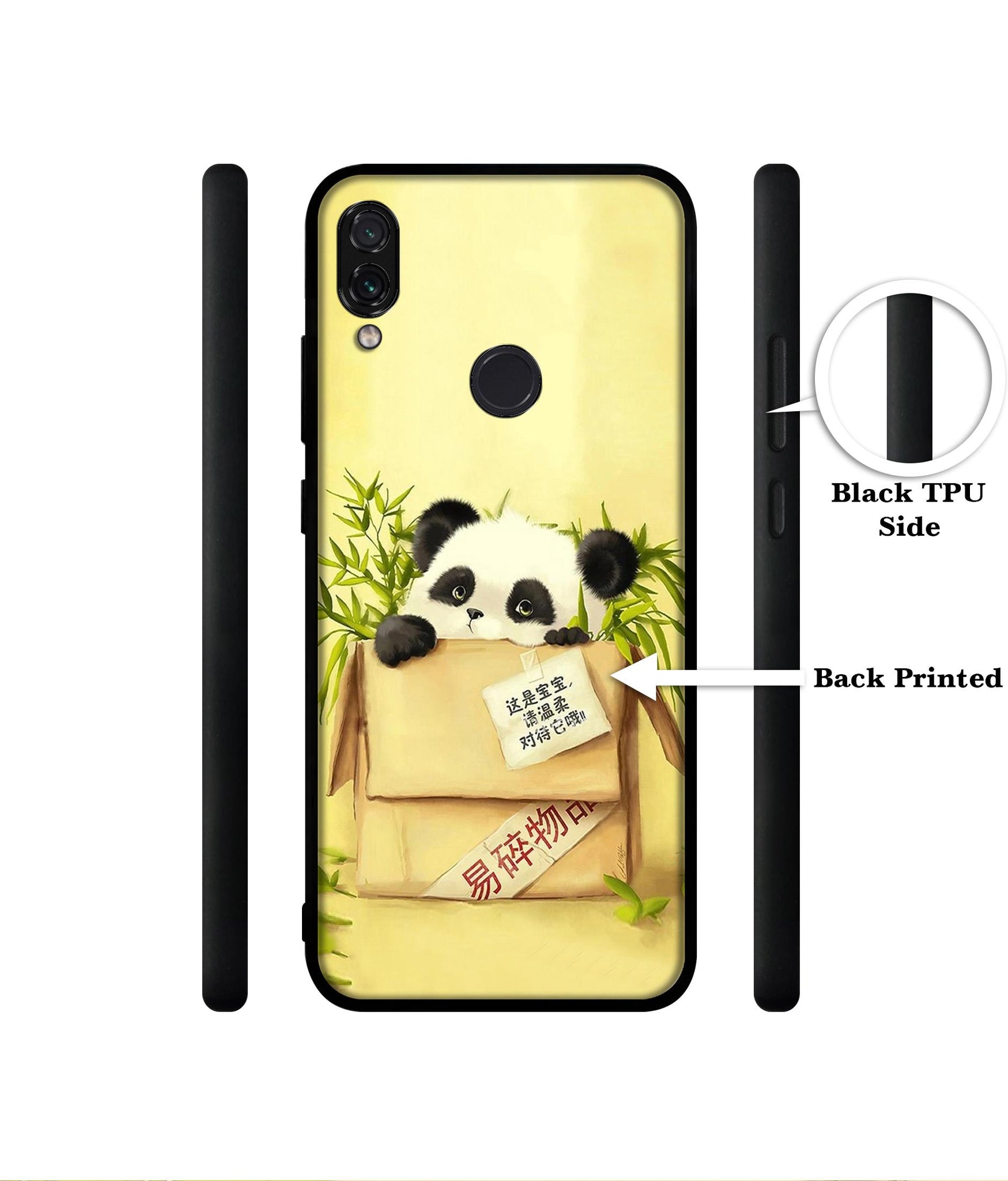 Panda In Box Designer 2D Printed Back Case Cover for Mi Redmi Note 7 4G / Note 7 Pro 4G / Note 7S 4G