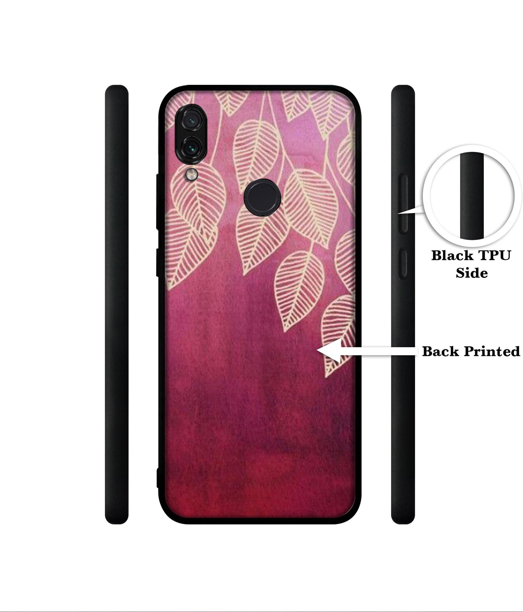 Leaf Pattern Designer 2D Printed Back Case Cover for Mi Redmi Note 7 4G / Note 7 Pro 4G / Note 7S 4G
