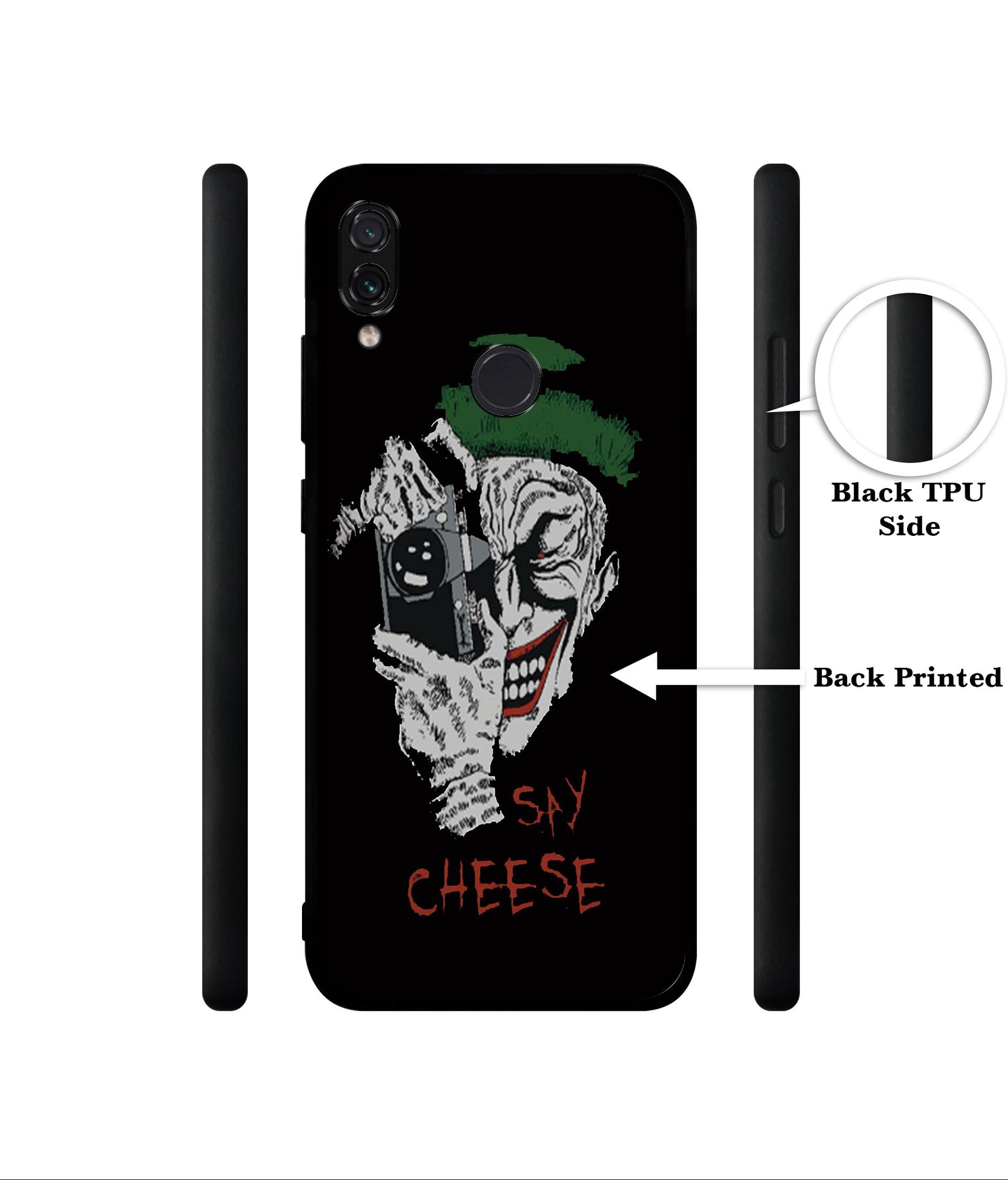 Joker Say Cheese Designer 2D Printed Back Case Cover for Mi Redmi Note 7 4G / Note 7 Pro 4G / Note 7S 4G