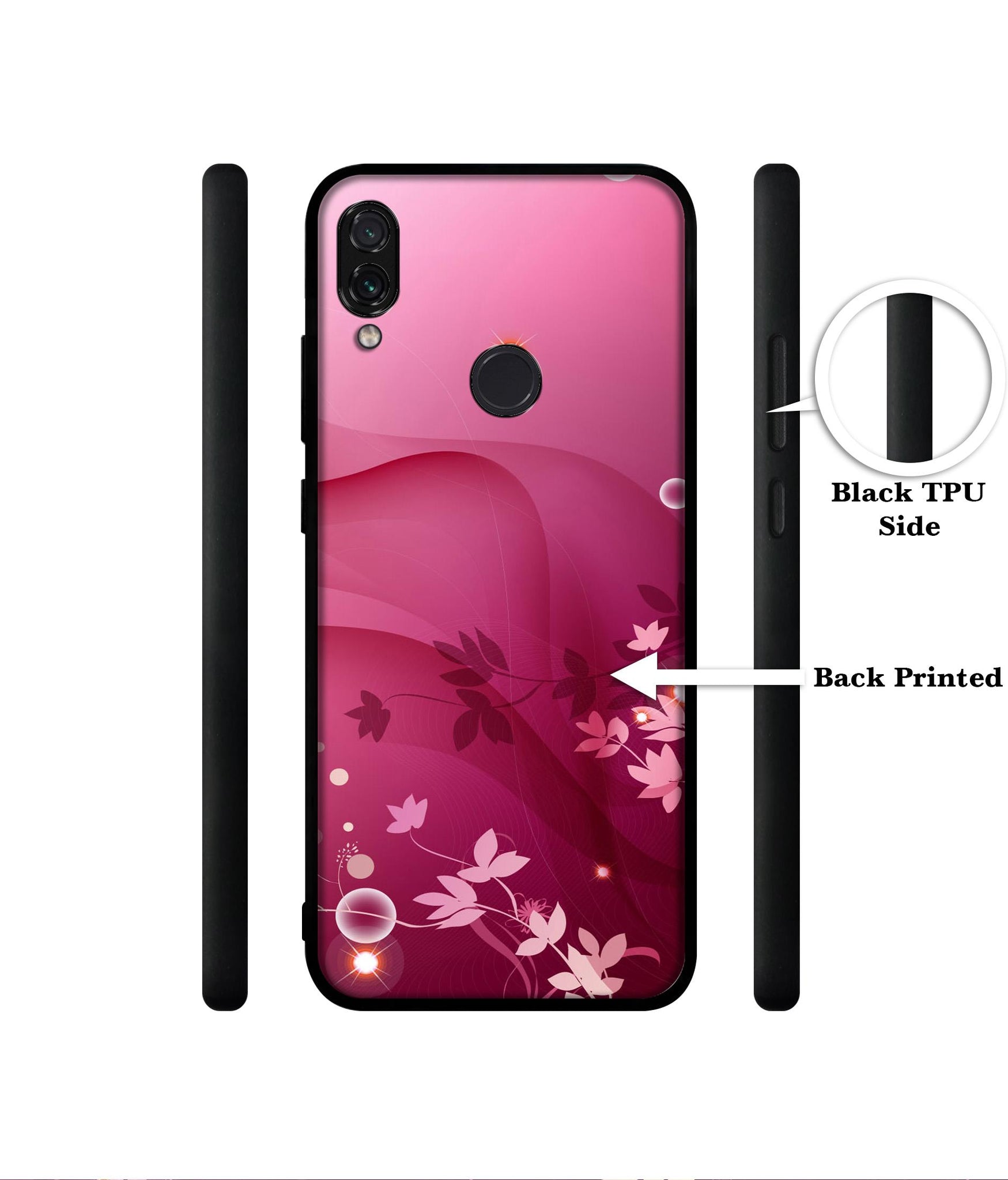 Pink Abstract Designer 2D Printed Back Case Cover for Mi Redmi Note 7 4G / Note 7 Pro 4G / Note 7S 4G