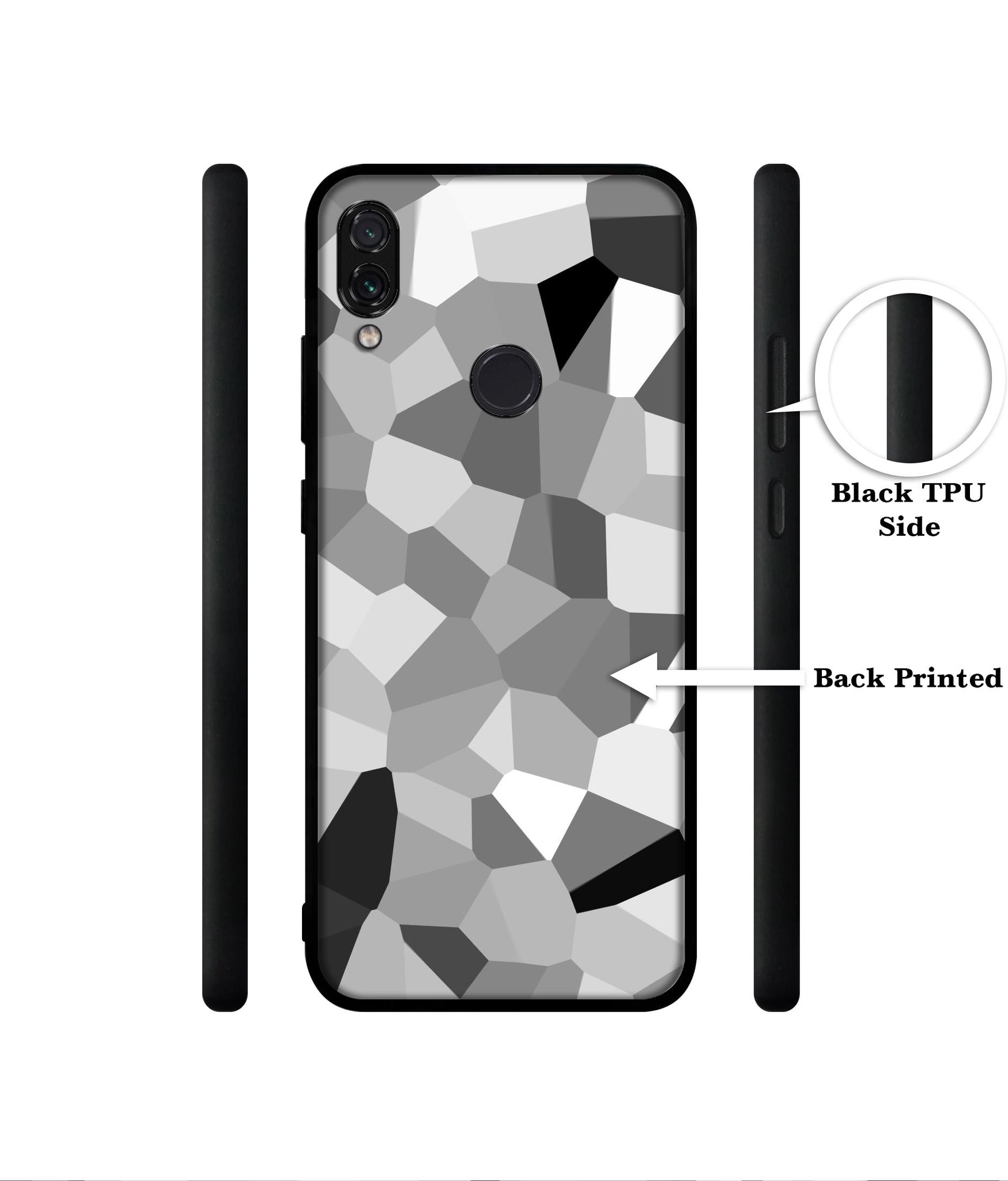 Black & White Mathematical Shape Designer 2D Printed Back Case Cover for Mi Redmi Note 7 4G / Note 7 Pro 4G / Note 7S 4G