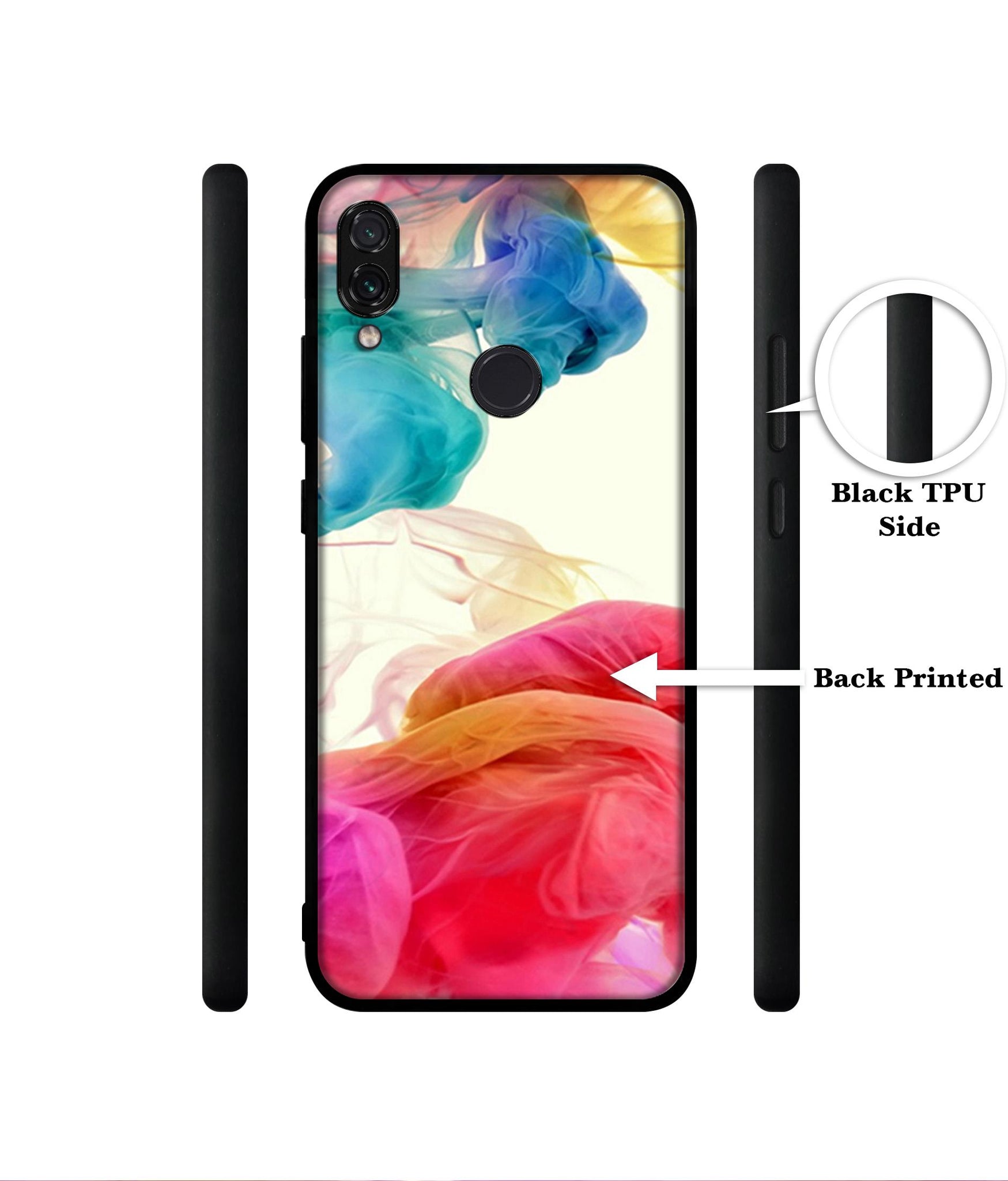 Colored Smoke Designer 2D Printed Back Case Cover for Mi Redmi Note 7 4G / Note 7 Pro 4G / Note 7S 4G
