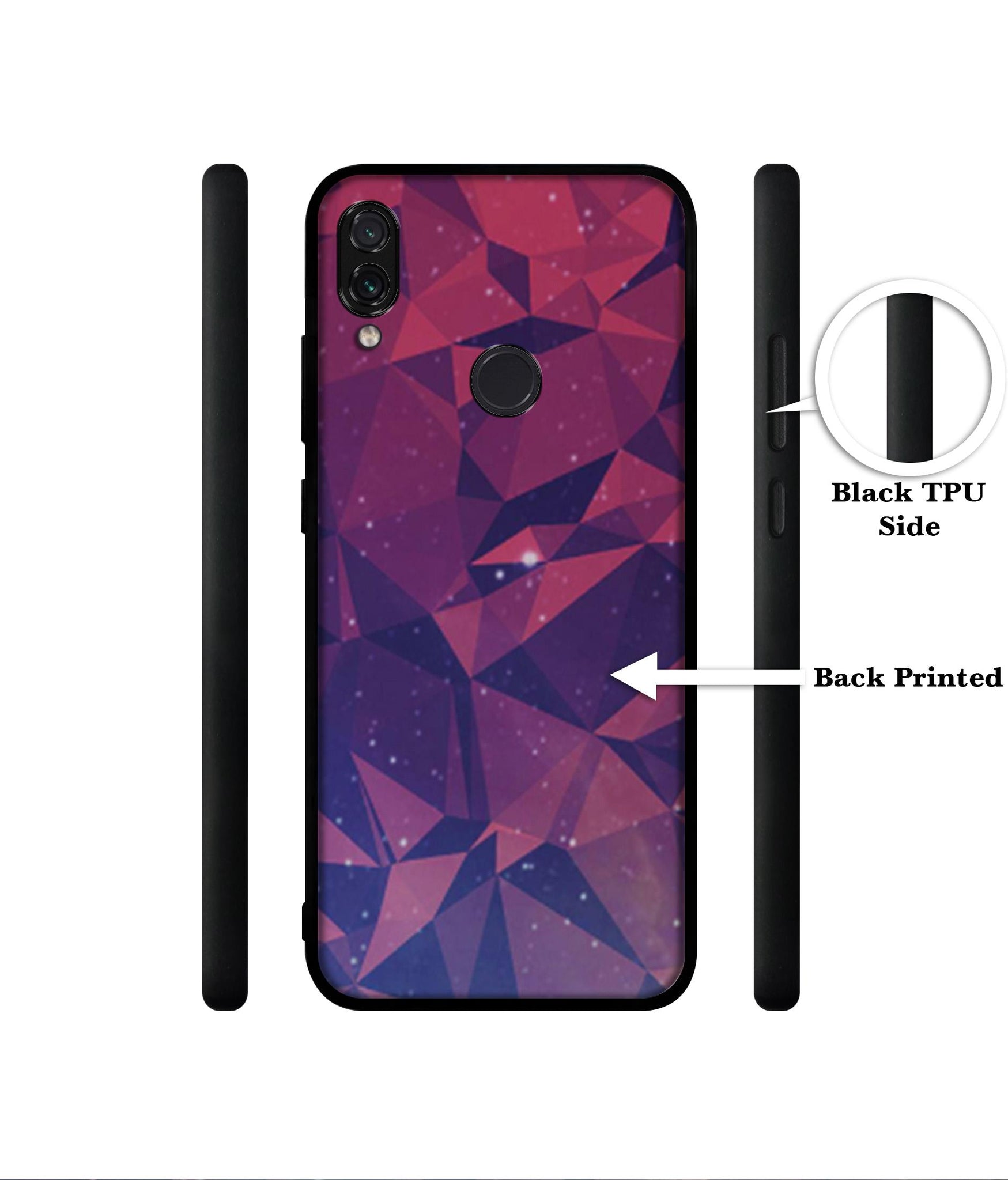 Bad Color Shape Designer 2D Printed Back Case Cover for Mi Redmi Note 7 4G / Note 7 Pro 4G / Note 7S 4G