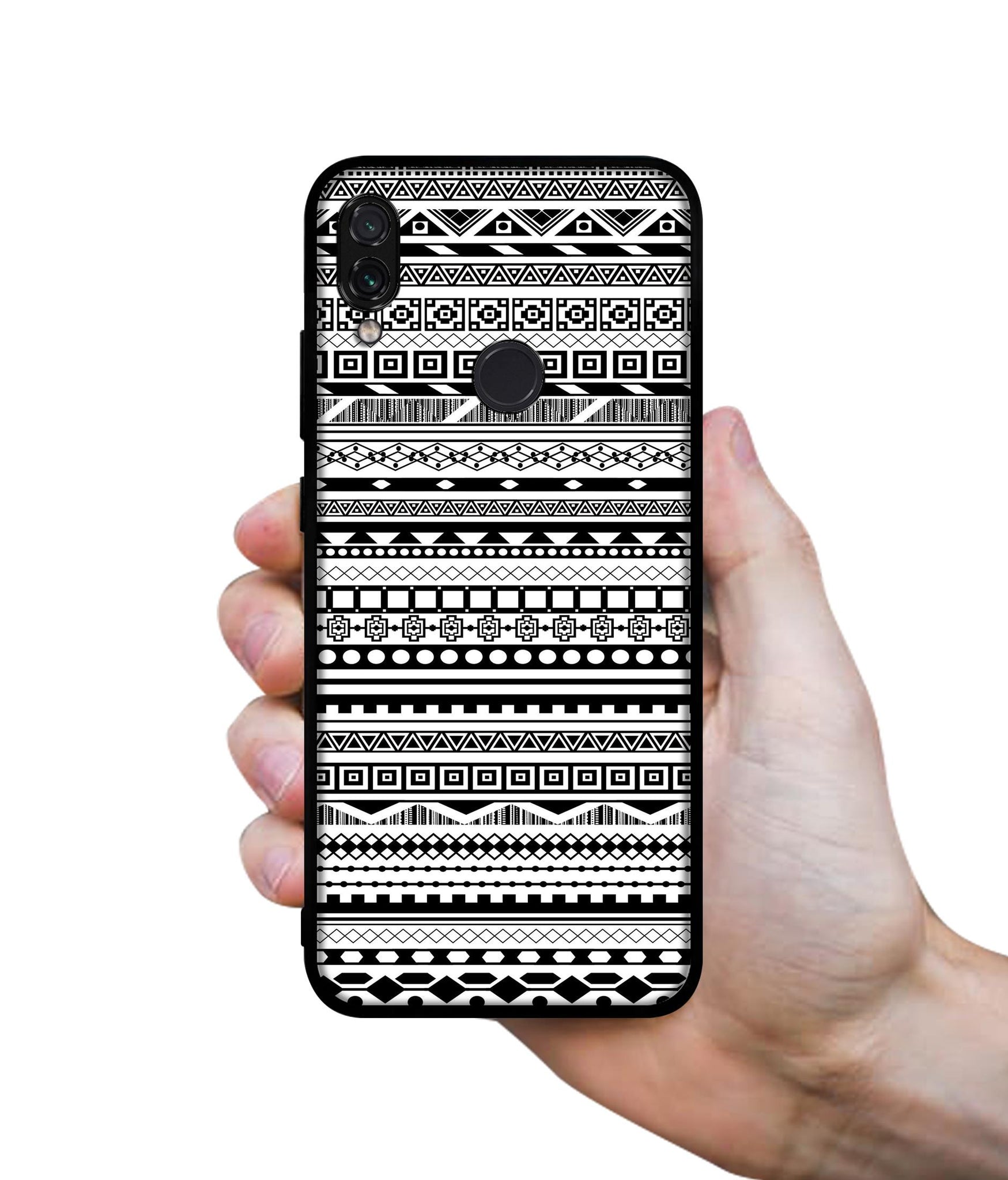 Black & White Patterns Designer 2D Printed Back Case Cover for Mi Redmi Note 7 4G / Note 7 Pro 4G / Note 7S 4G
