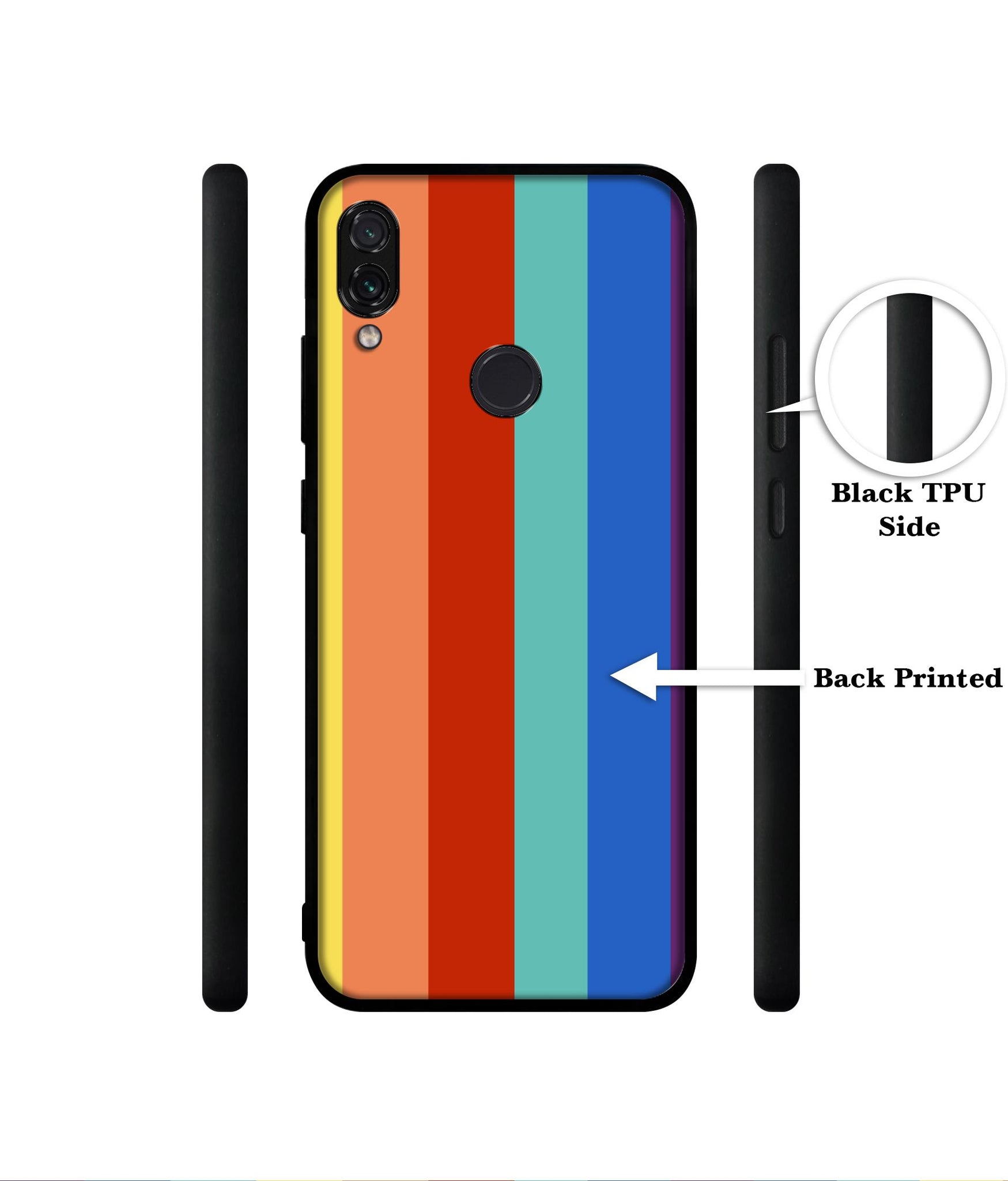 Rainbow Colors Designer 2D Printed Back Case Cover for Mi Redmi Note 7 4G / Note 7 Pro 4G / Note 7S 4G