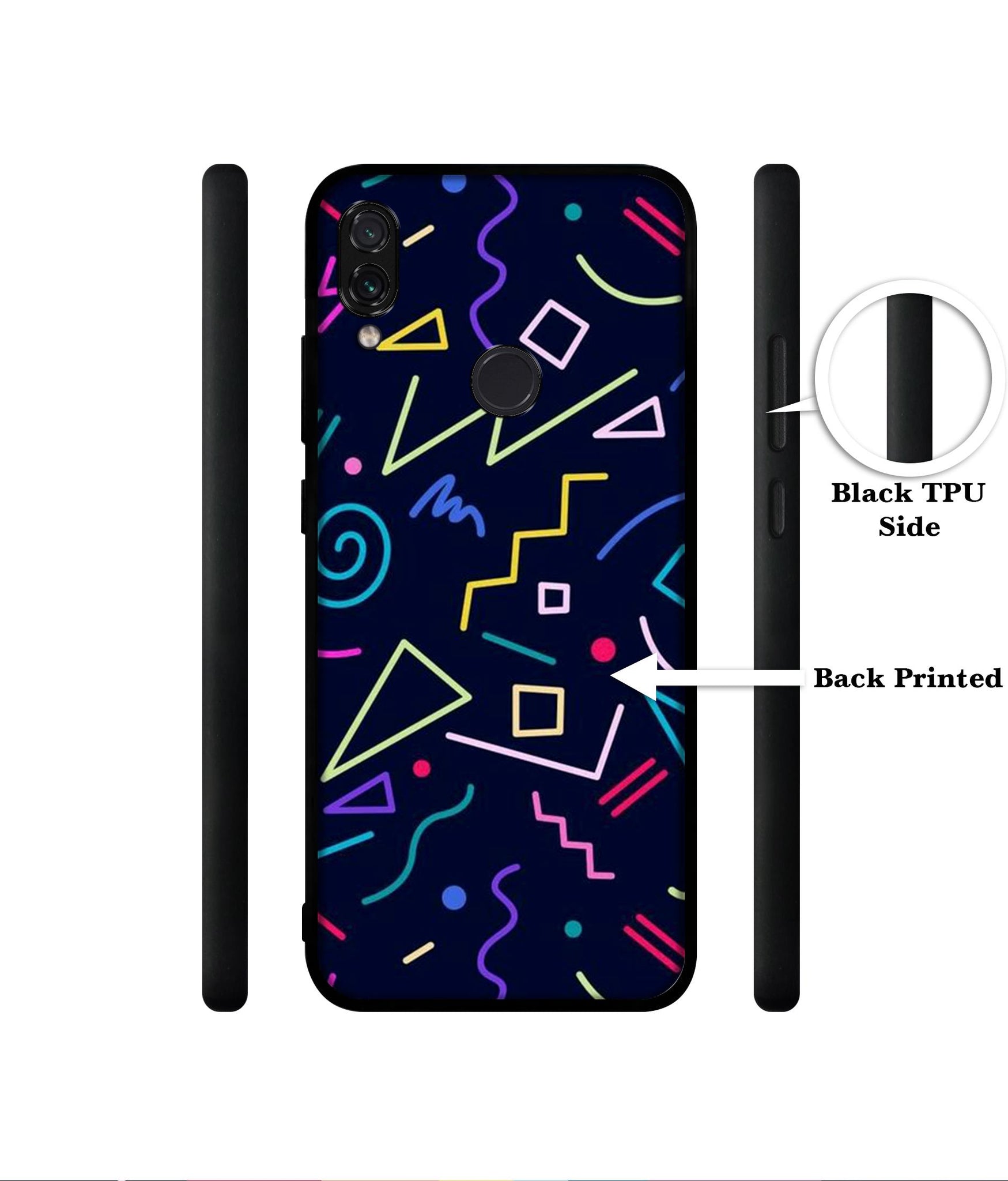Retro Abstract Designer 2D Printed Back Case Cover for Mi Redmi Note 7 4G / Note 7 Pro 4G / Note 7S 4G