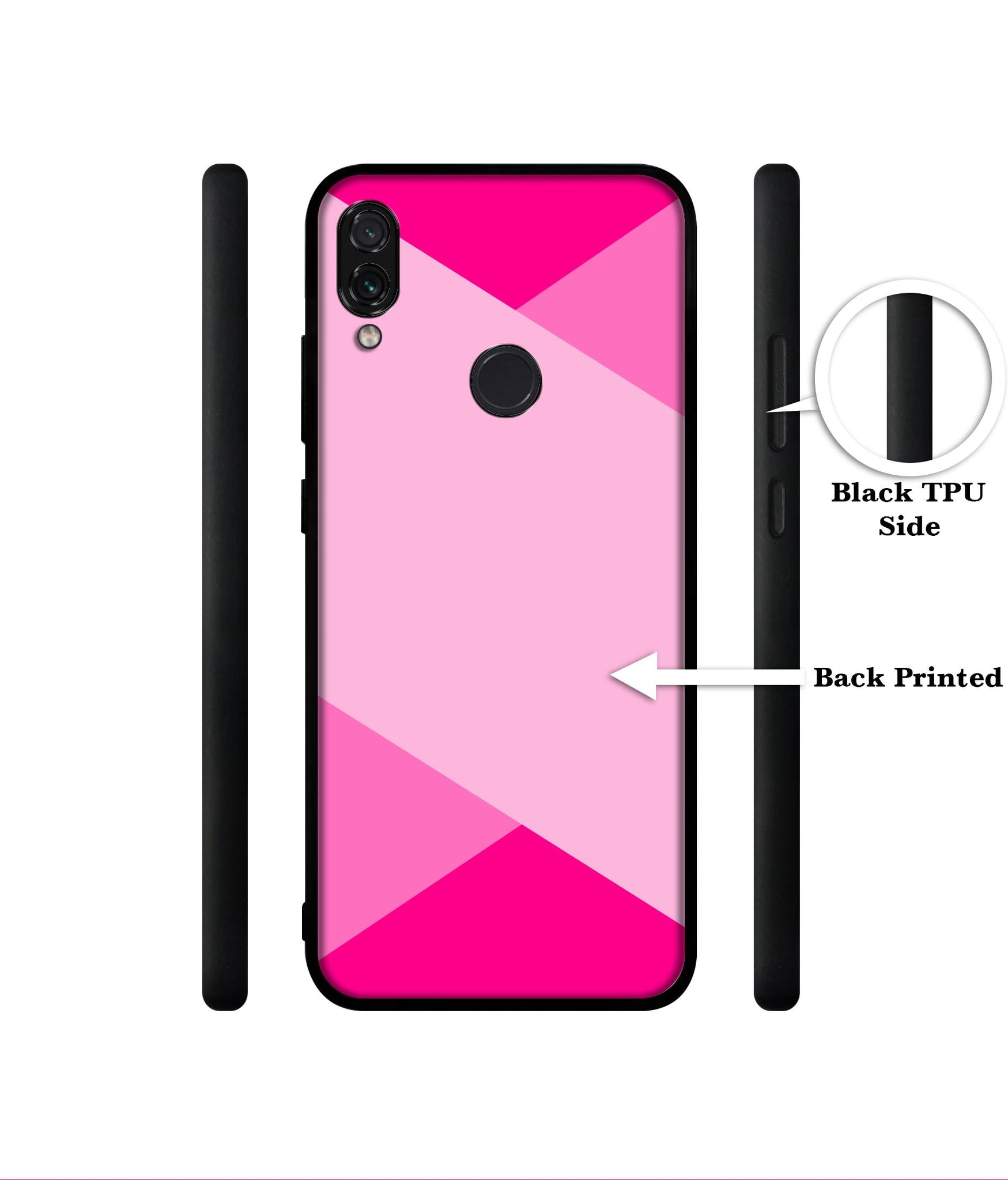 Pink Cross Vector Designer 2D Printed Back Case Cover for Mi Redmi Note 7 4G / Note 7 Pro 4G / Note 7S 4G