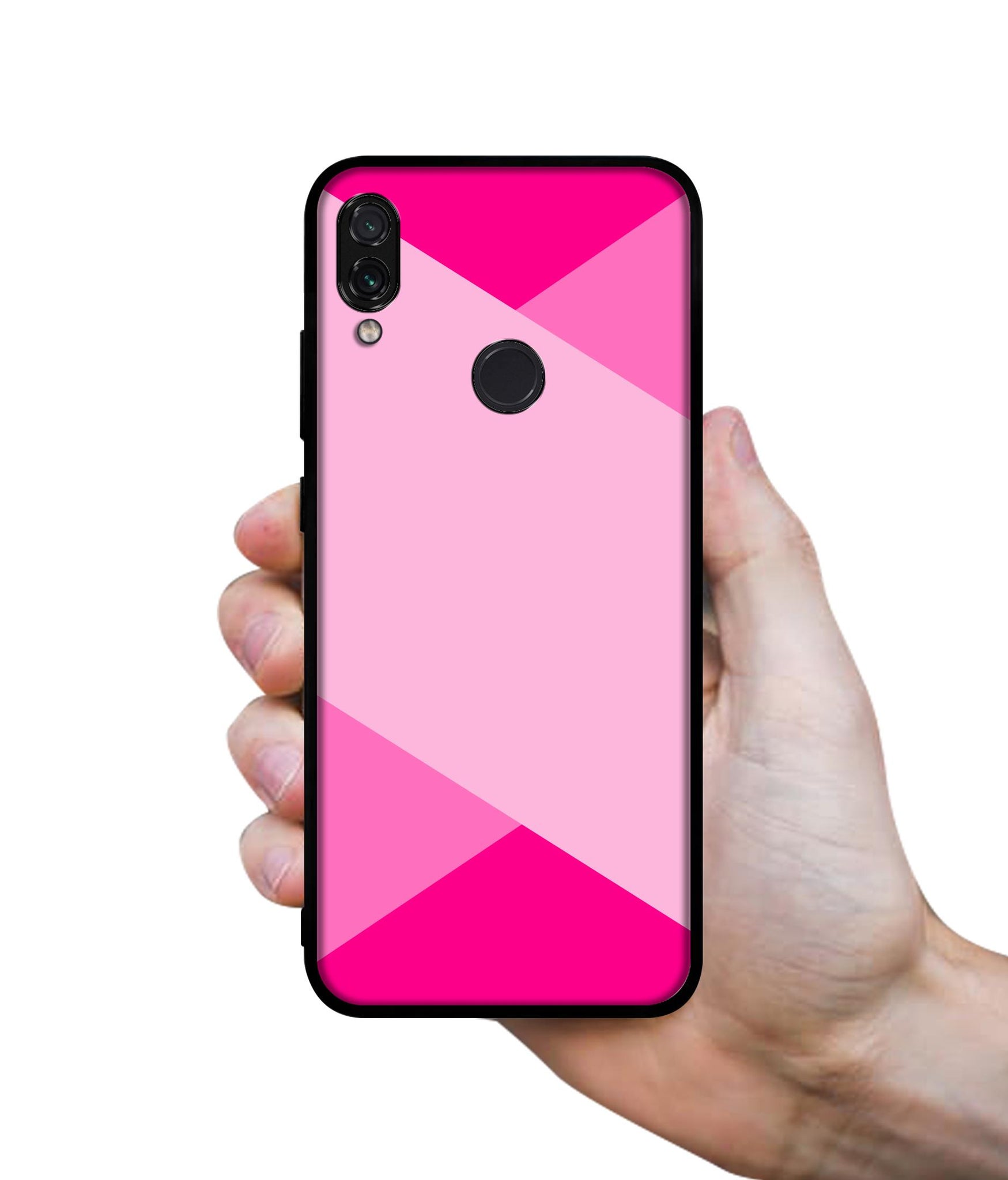 Pink Cross Vector Designer 2D Printed Back Case Cover for Mi Redmi Note 7 4G / Note 7 Pro 4G / Note 7S 4G