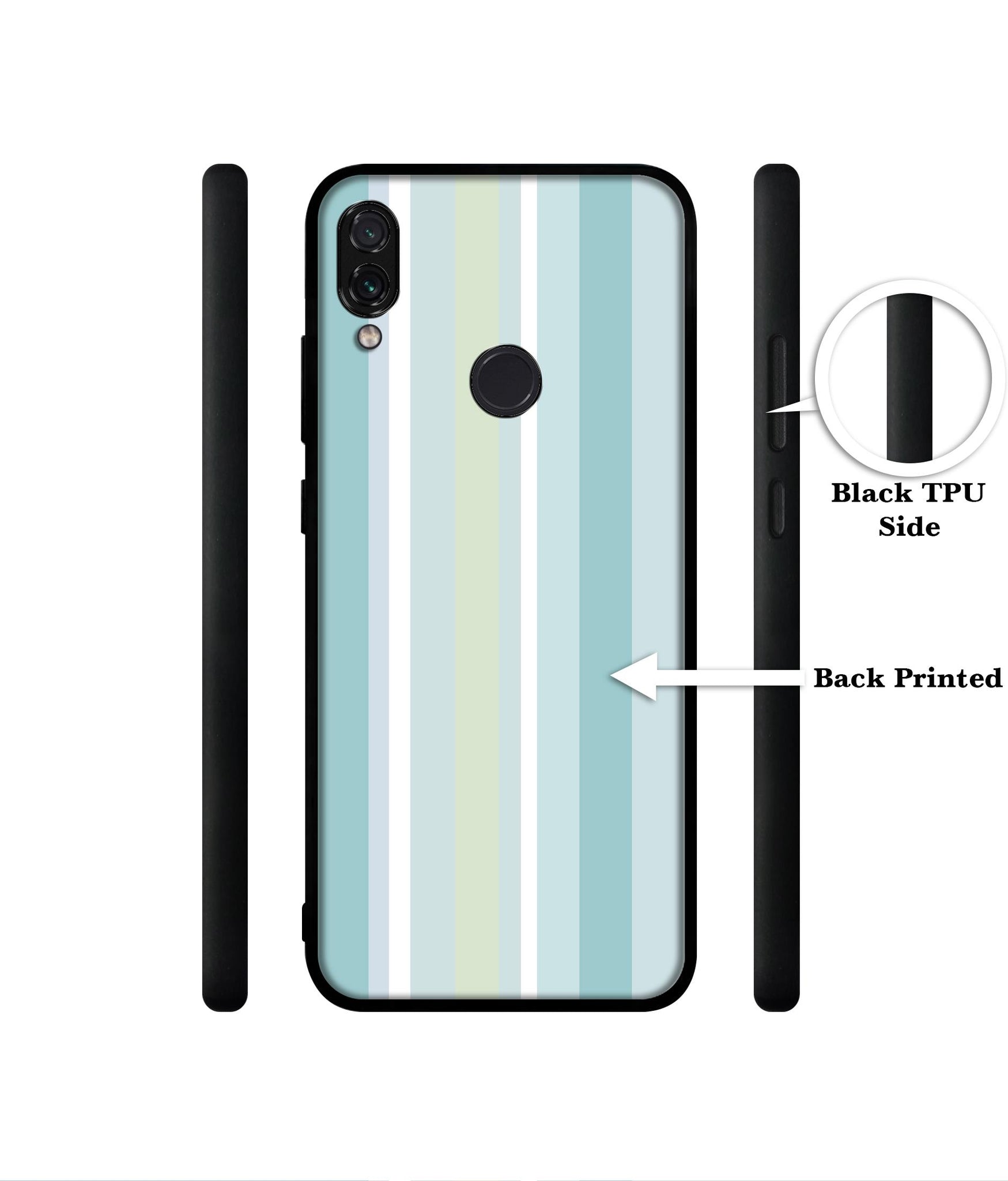 Light Green Stripes Designer 2D Printed Back Case Cover for Mi Redmi Note 7 4G / Note 7 Pro 4G / Note 7S 4G