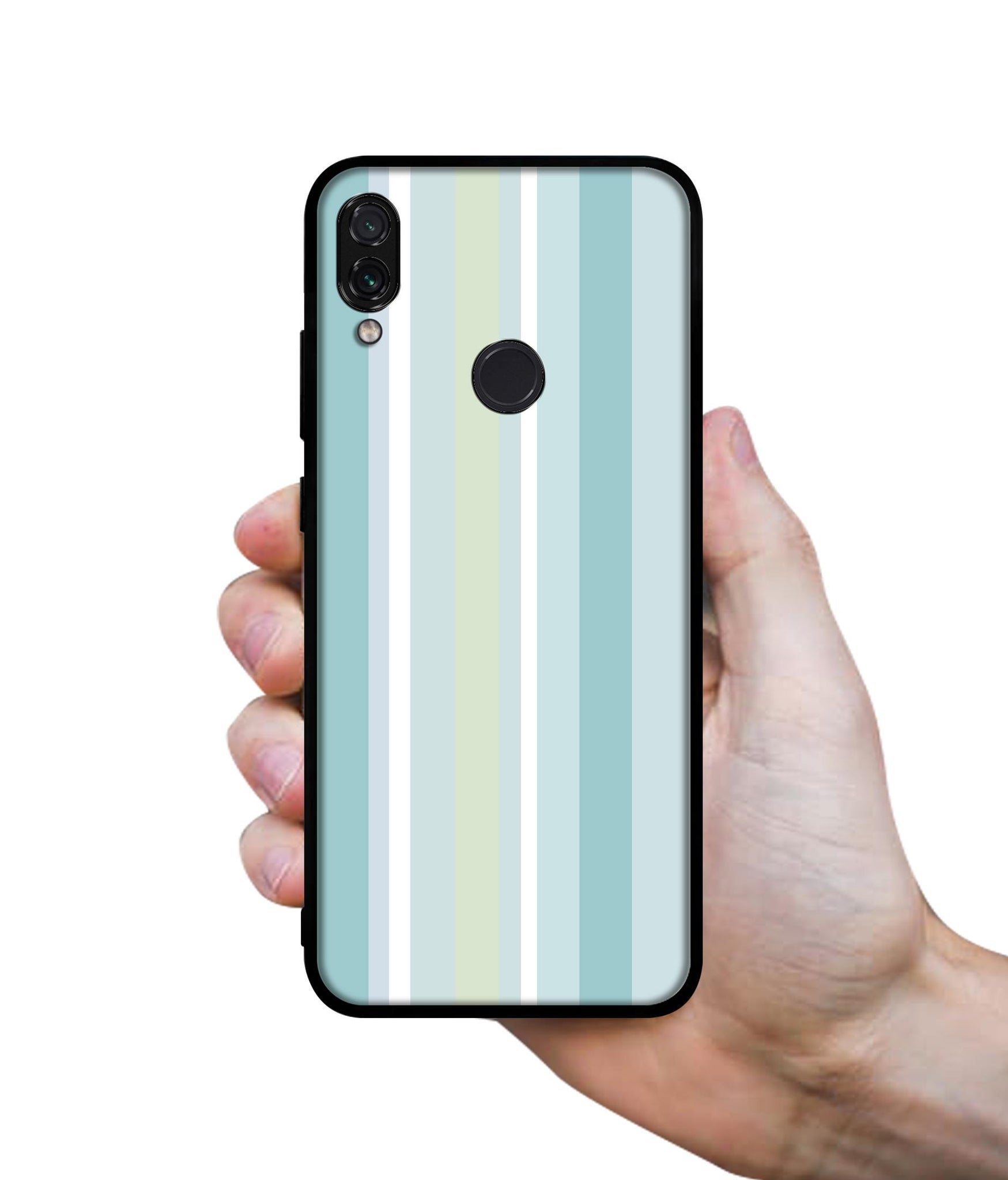 Light Green Stripes Designer 2D Printed Back Case Cover for Mi Redmi Note 7 4G / Note 7 Pro 4G / Note 7S 4G