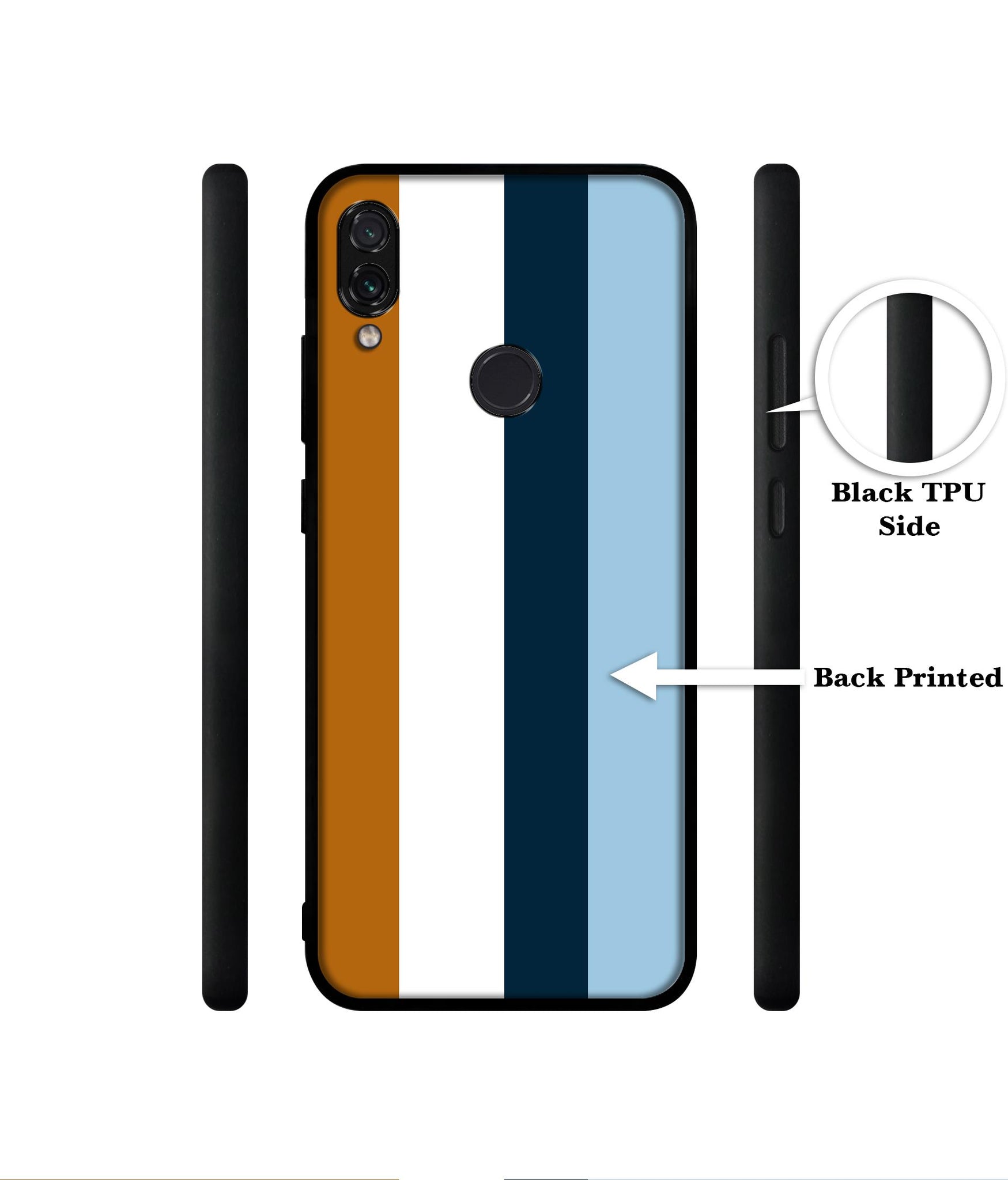 Color Stripes Designer 2D Printed Back Case Cover for Mi Redmi Note 7 4G / Note 7 Pro 4G / Note 7S 4G