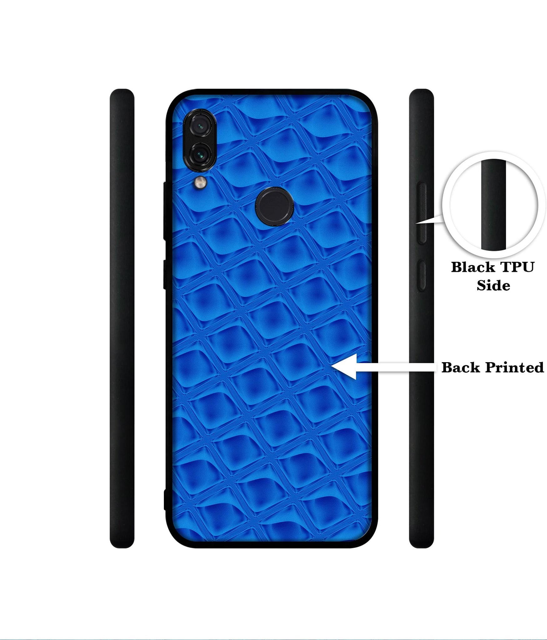 Blue Diamond Designer 2D Printed Back Case Cover for Mi Redmi Note 7 4G / Note 7 Pro 4G / Note 7S 4G