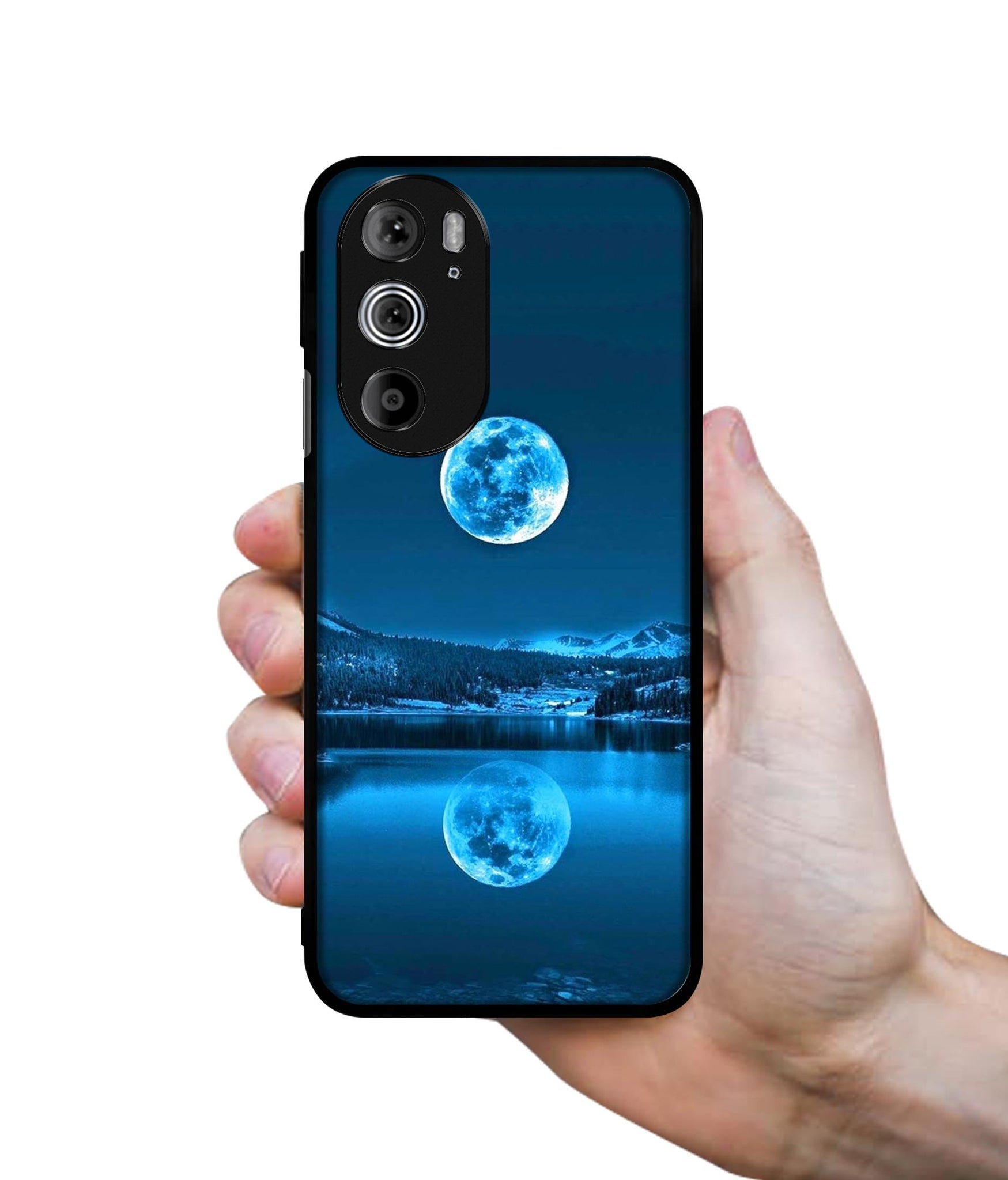 Awesome Moon Designer 2D Printed Back Case Cover for Motorola edge 30 Pro 5G