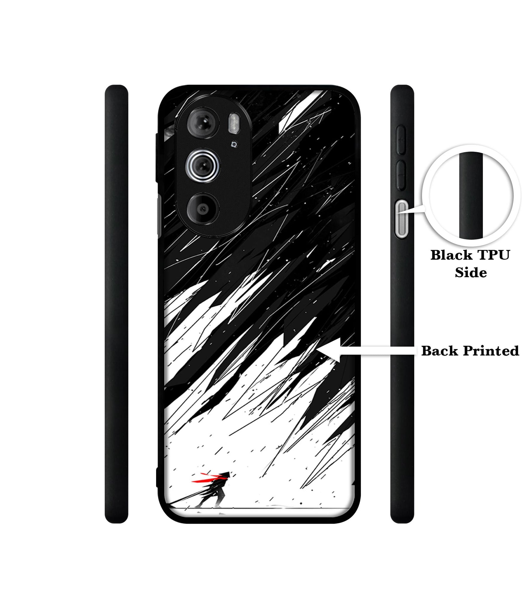 Geometric Strom Designer 2D Printed Back Case Cover for Motorola edge 30 Pro 5G