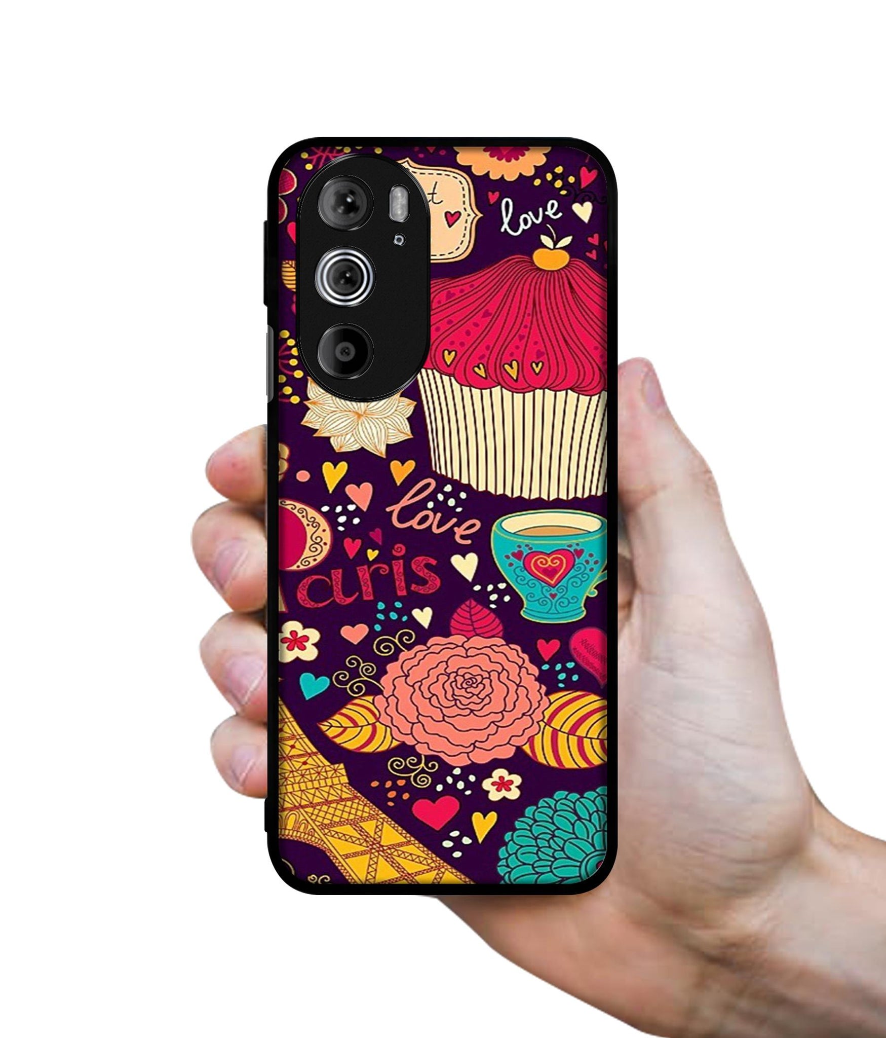 Paris Flower Love Designer 2D Printed Back Case Cover for Motorola edge 30 Pro 5G