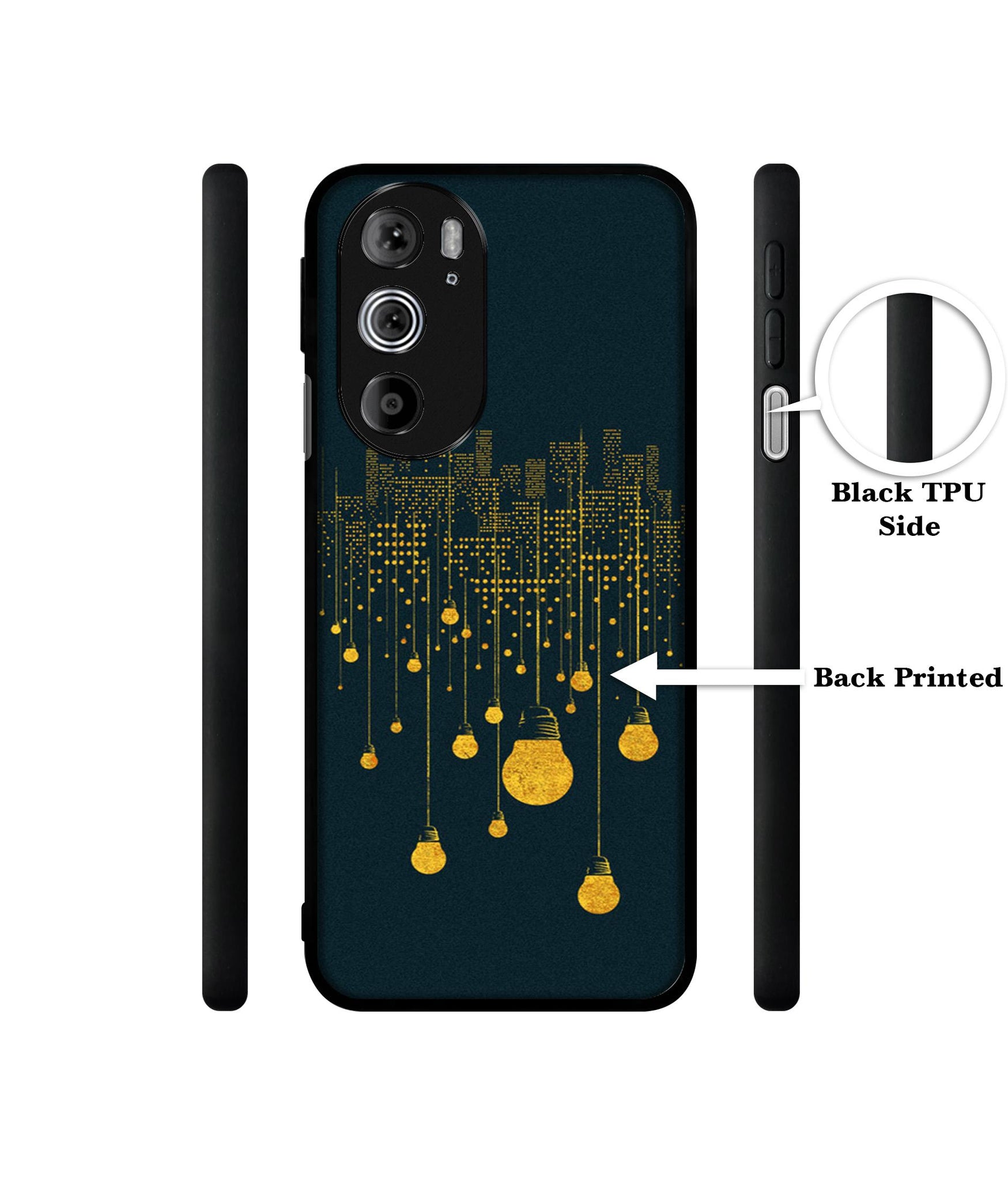 City Light Pattern Designer 2D Printed Back Case Cover for Motorola edge 30 Pro 5G