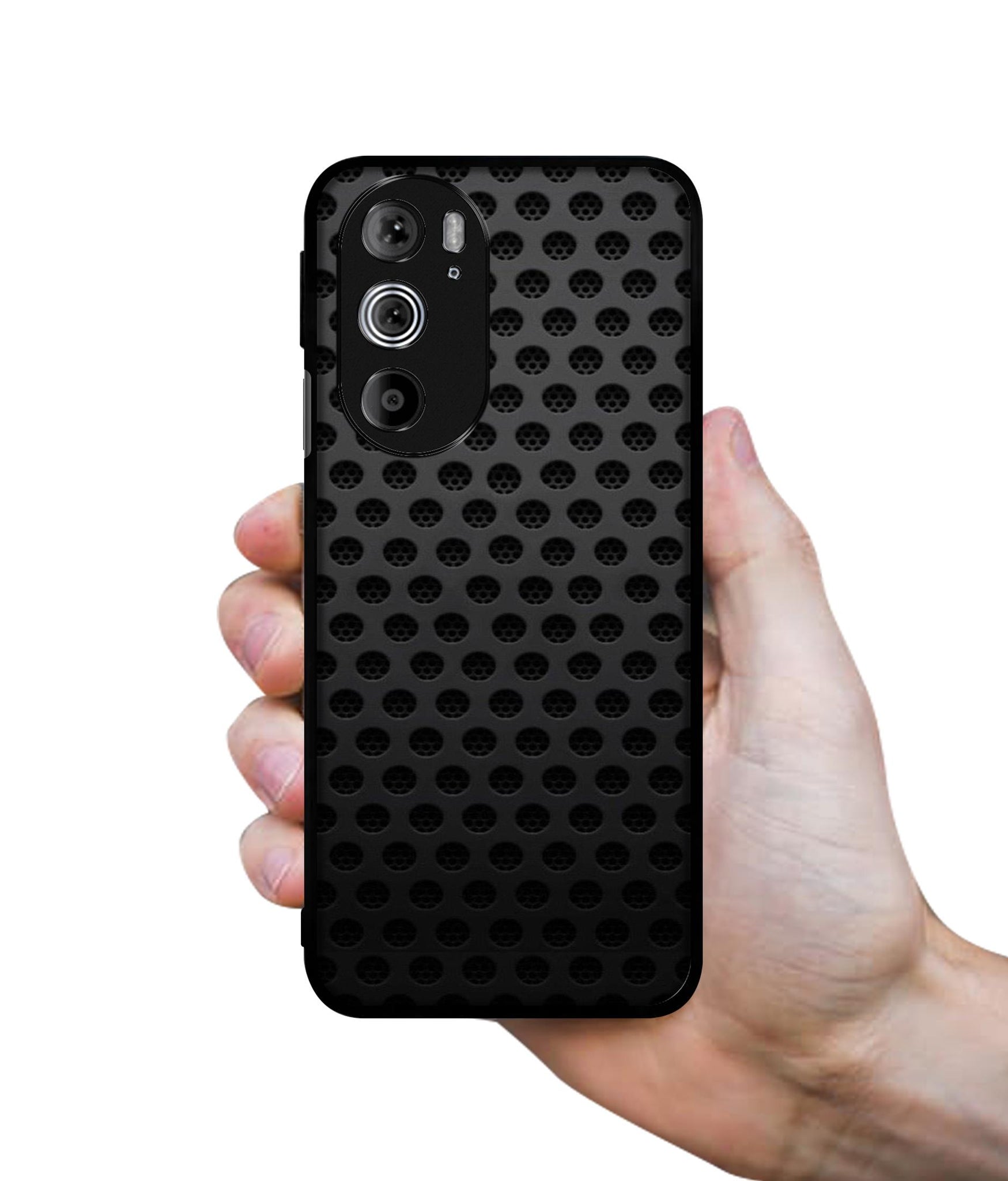 Black Circle Designer 2D Printed Back Case Cover for Motorola edge 30 Pro 5G