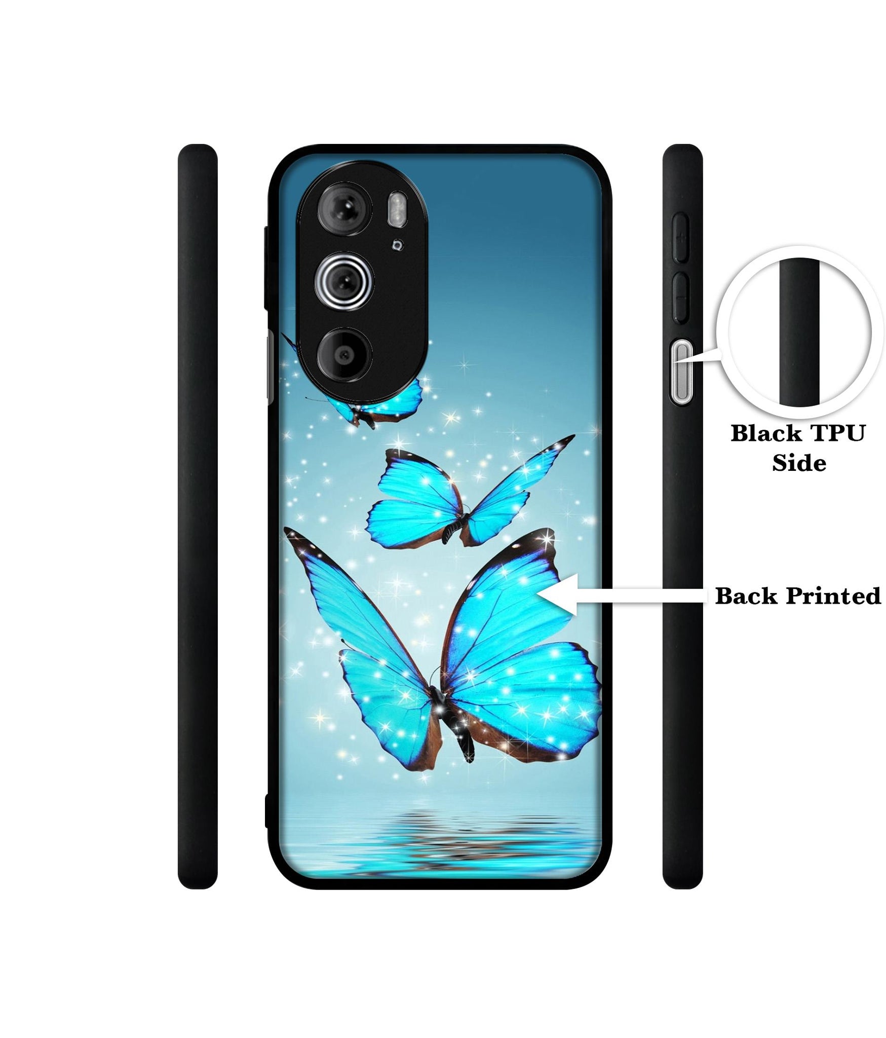 Flying Butterflies Designer 2D Printed Back Case Cover for Motorola edge 30 Pro 5G